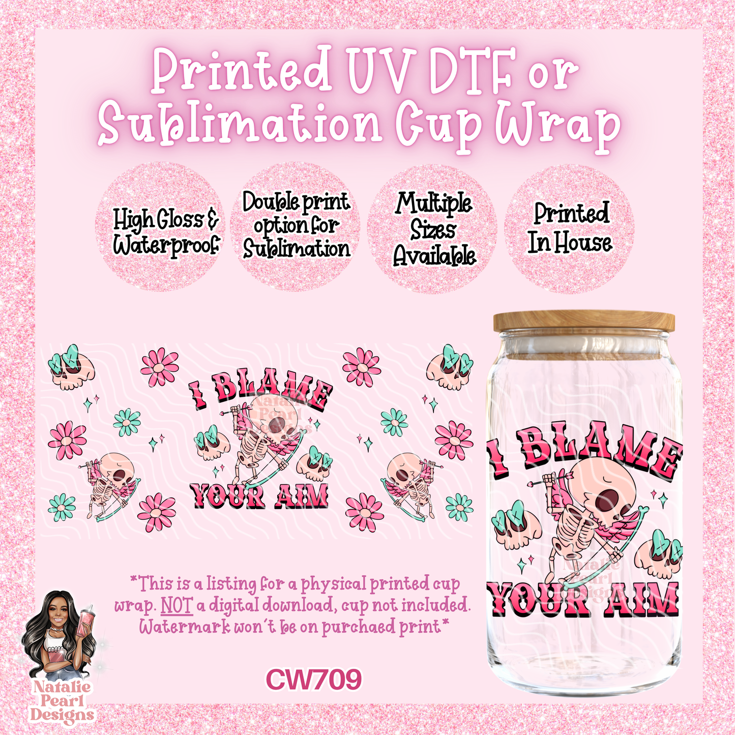 CW709 UV DTF/SUB Cup Wrap