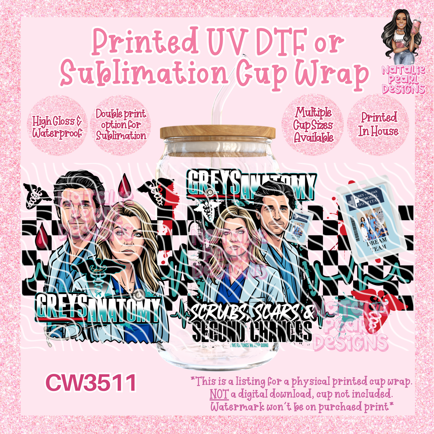 CW3511 UV DTF/SUB Cup Wraps