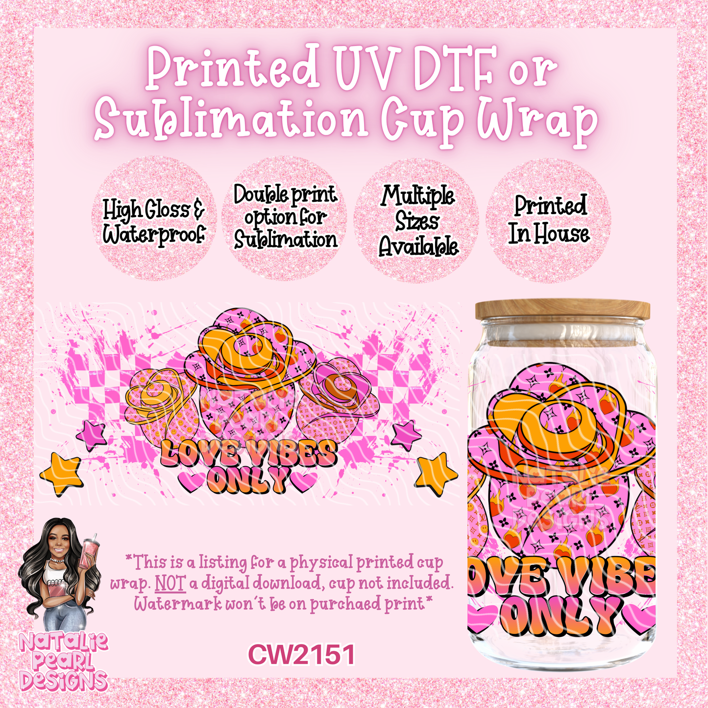 CW2151 UV DTF/SUB Cup Wraps
