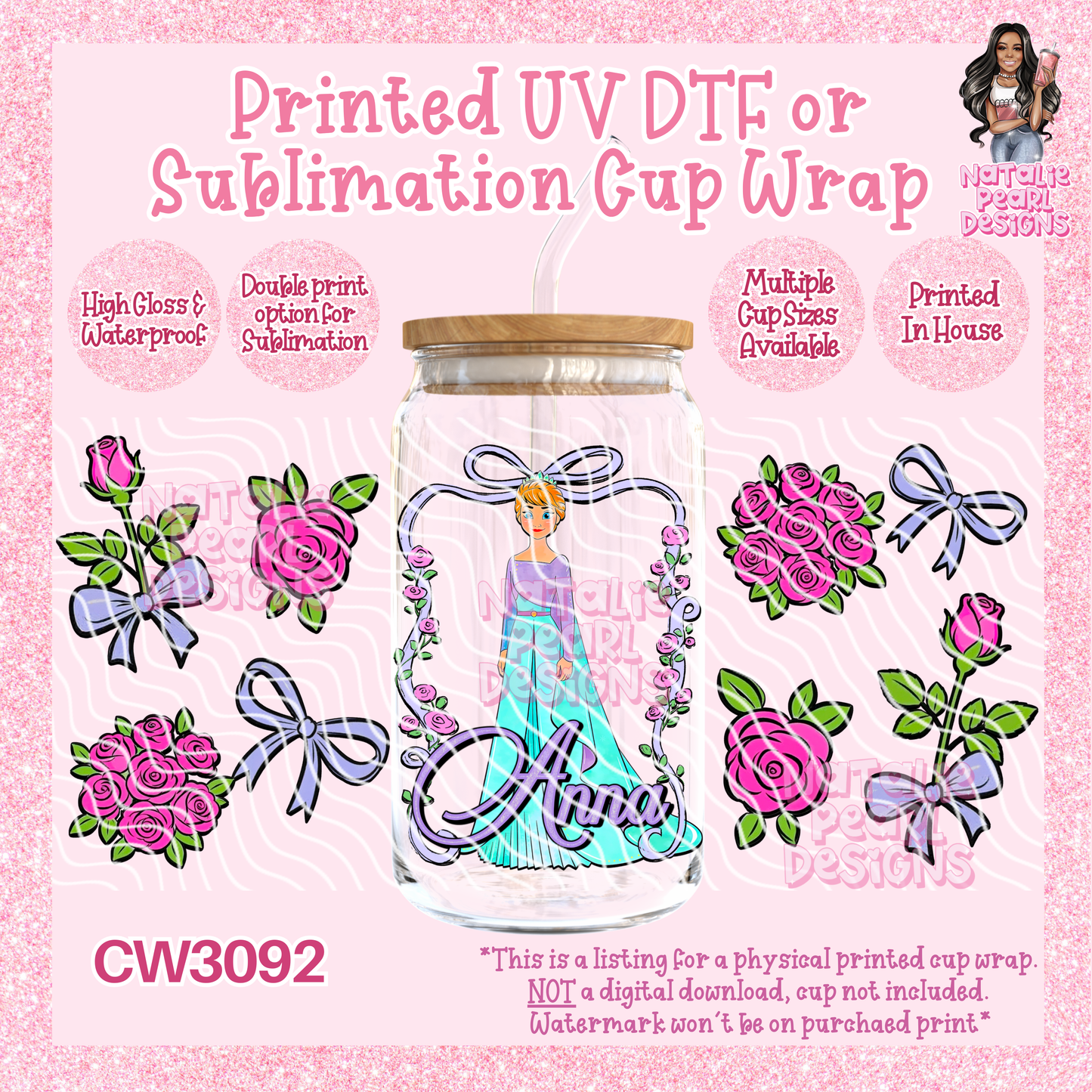 CW3092 UV DTF/SUB Cup Wraps