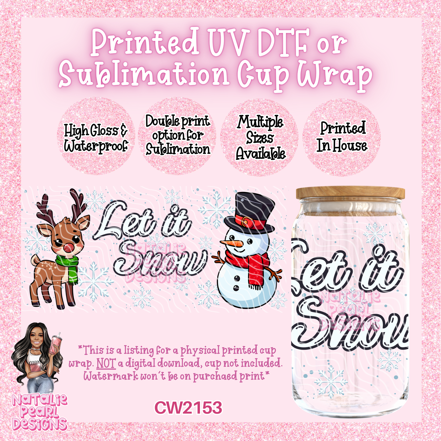 CW2153 UV DTF/SUB Cup Wraps