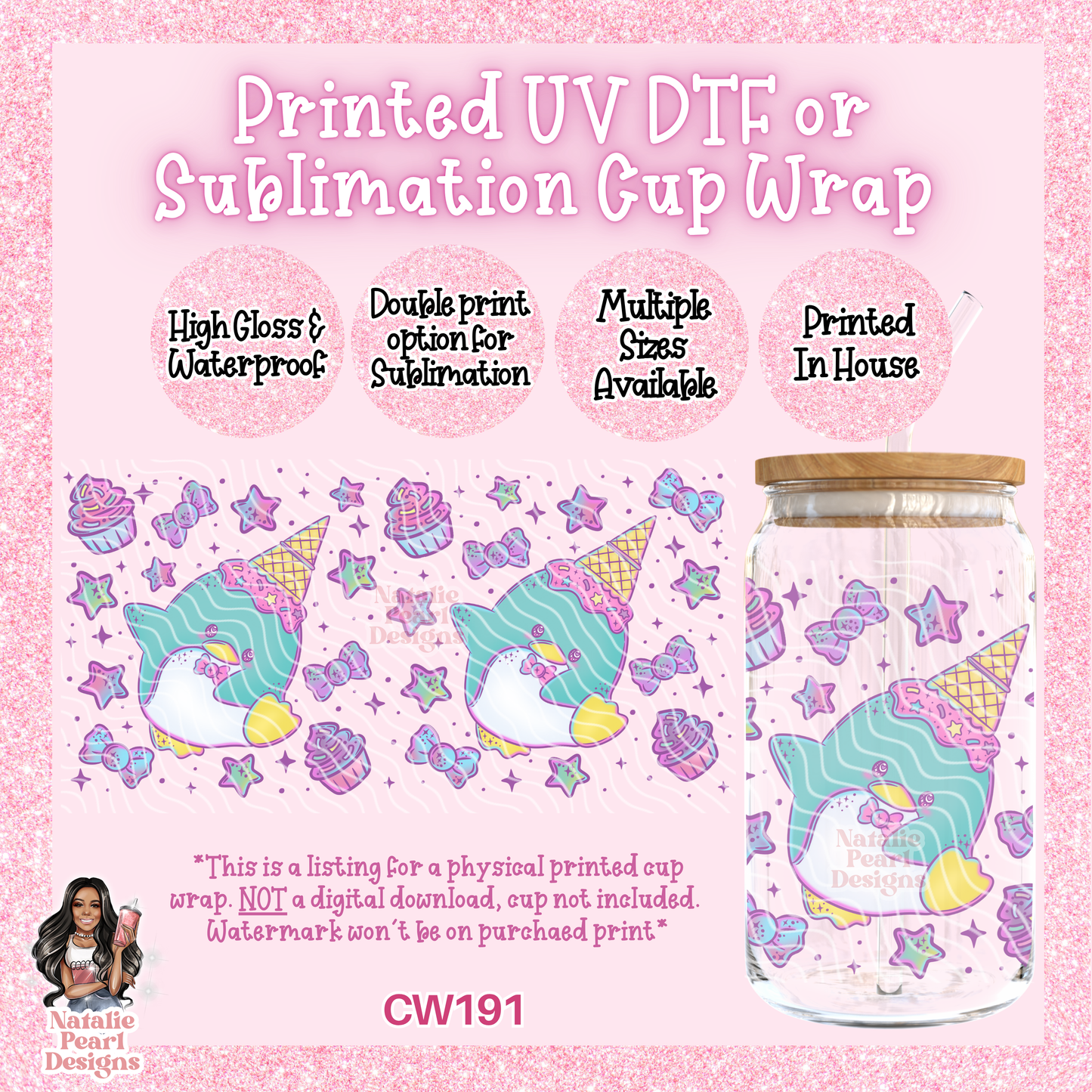 CW191 UV DTF/SUB Cup Wrap