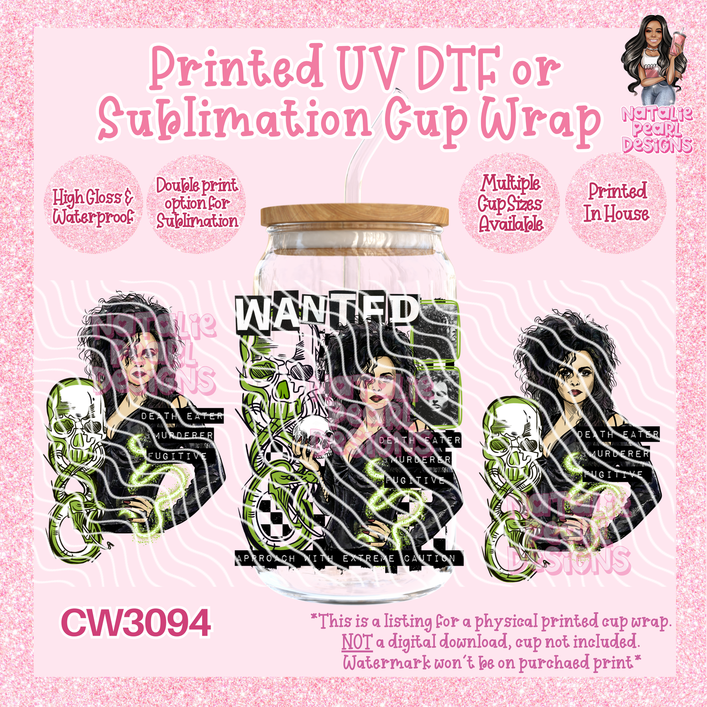 CW3094 UV DTF/SUB Cup Wraps
