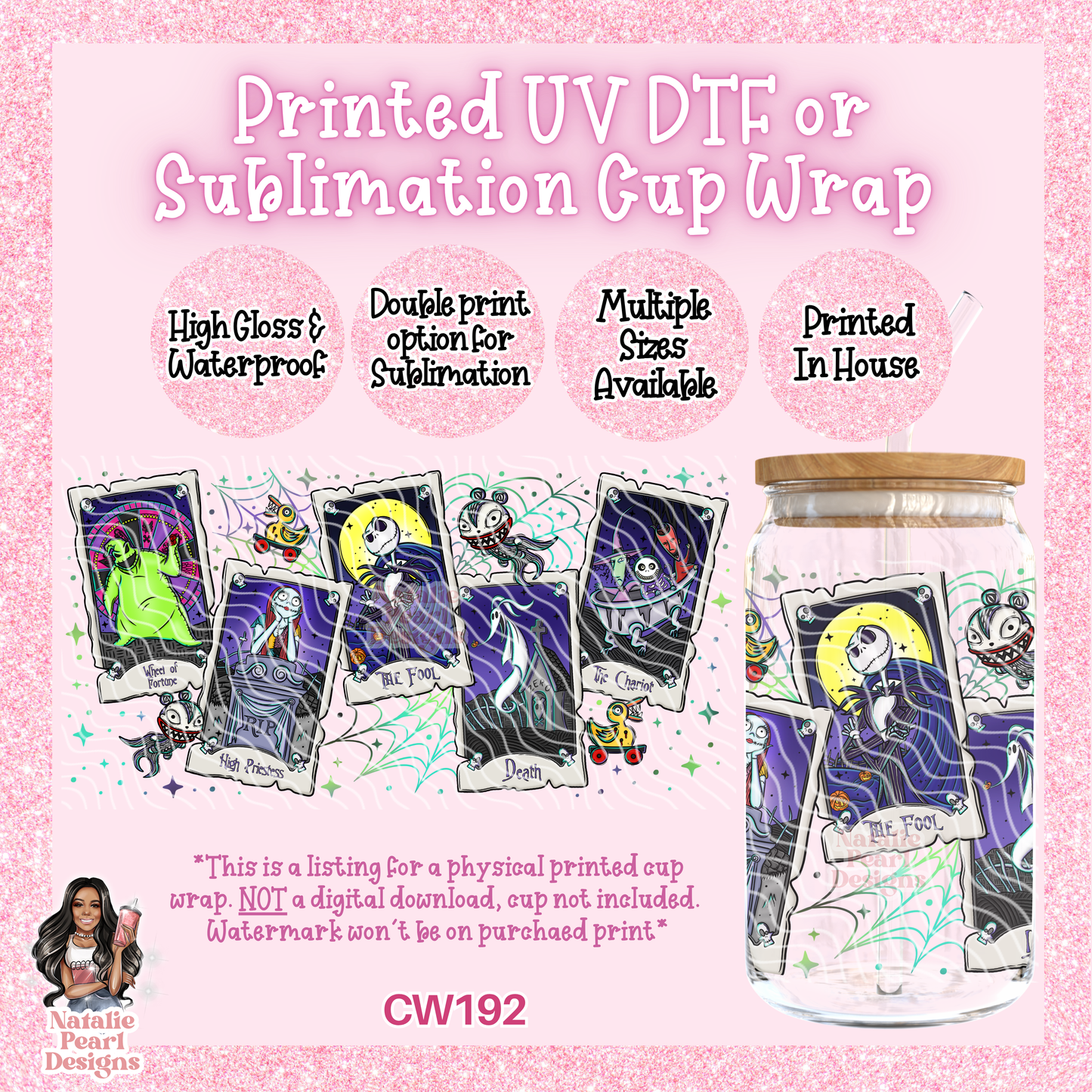 CW192 UV DTF/SUB Cup Wrap