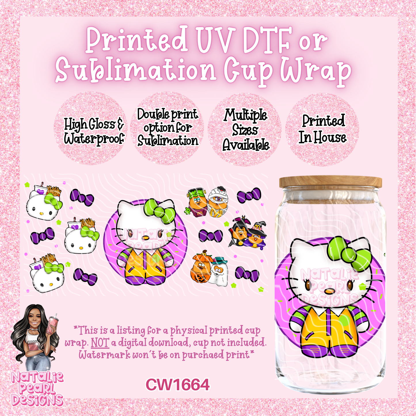 CW1664 UV DTF/SUB Cup Wraps