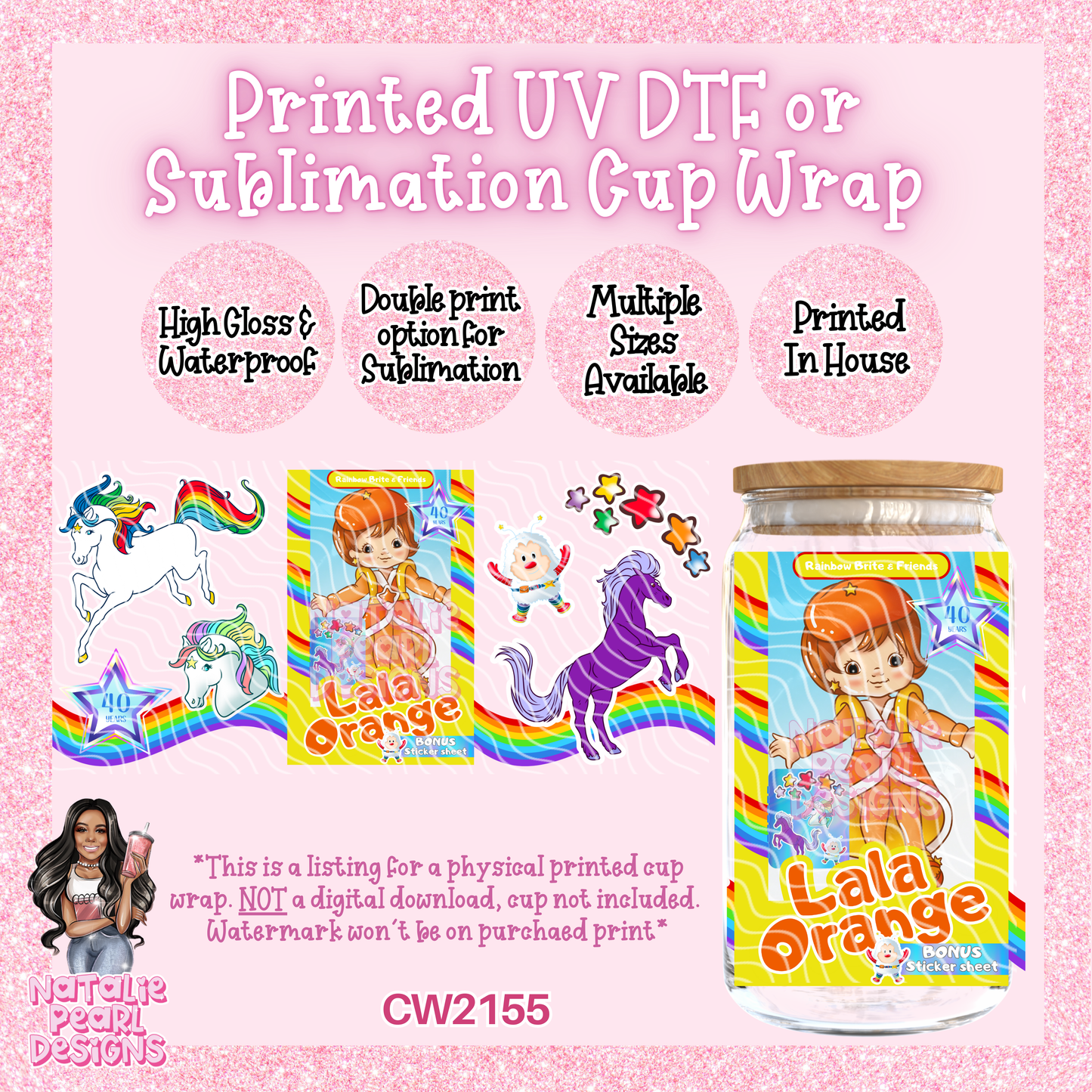 CW2155 UV DTF/SUB Cup Wraps