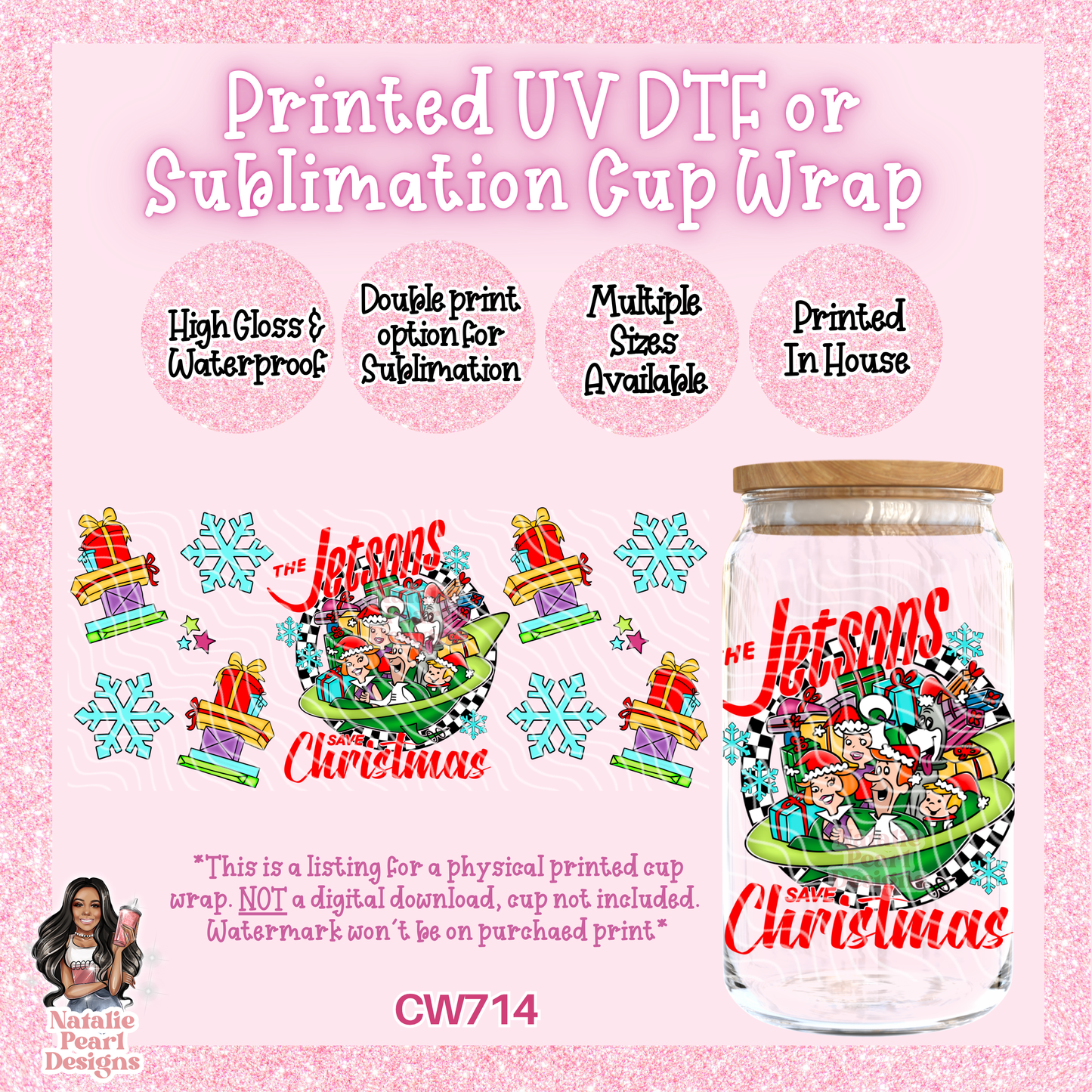 CW714 UV DTF/SUB Cup Wrap