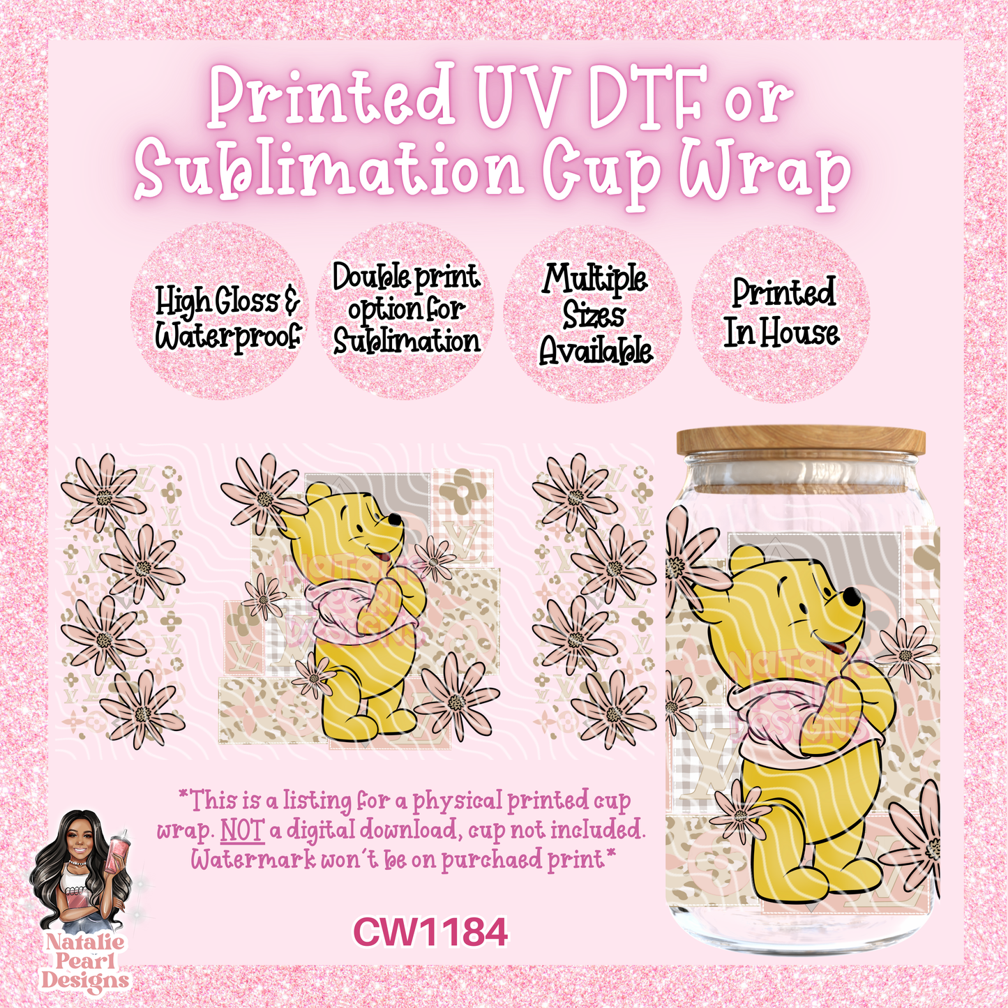 CW1184 UV DTF/SUB Cup Wrap