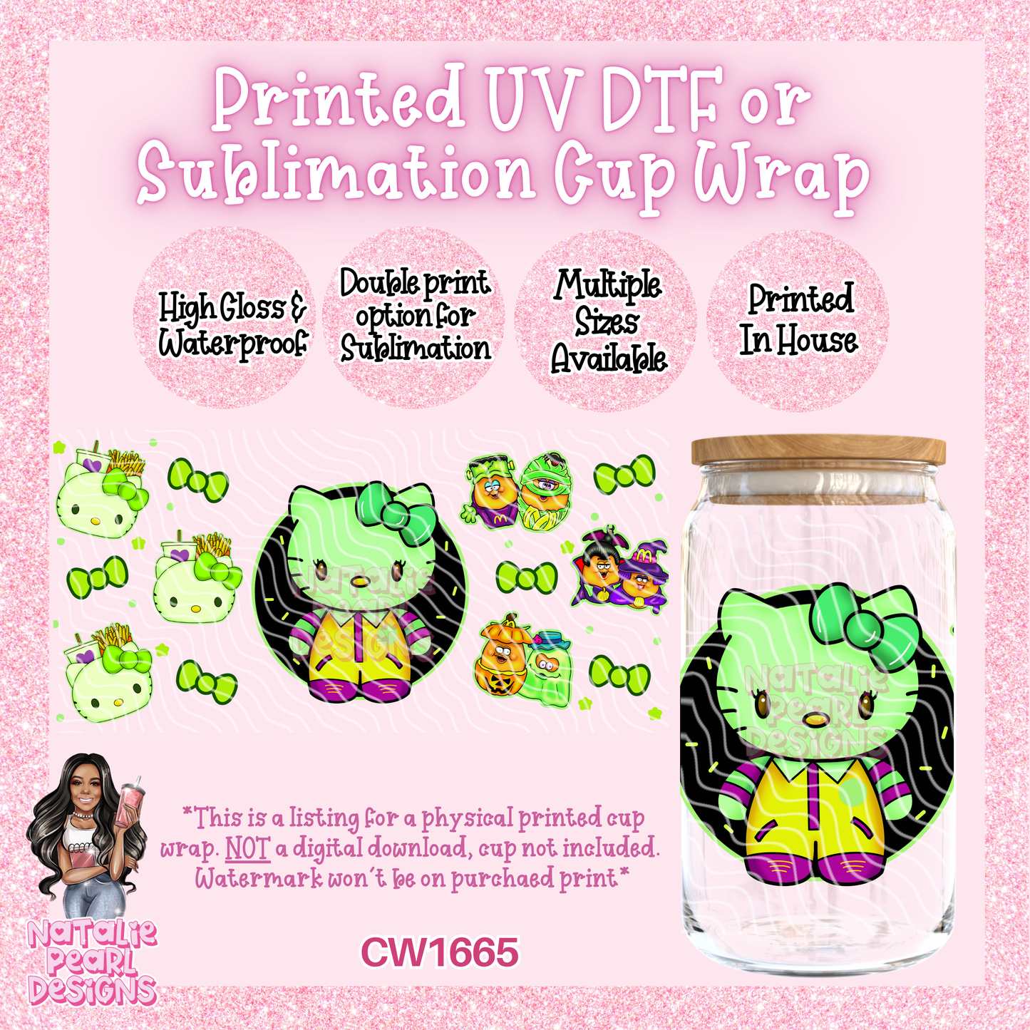 CW1665 UV DTF/SUB Cup Wraps