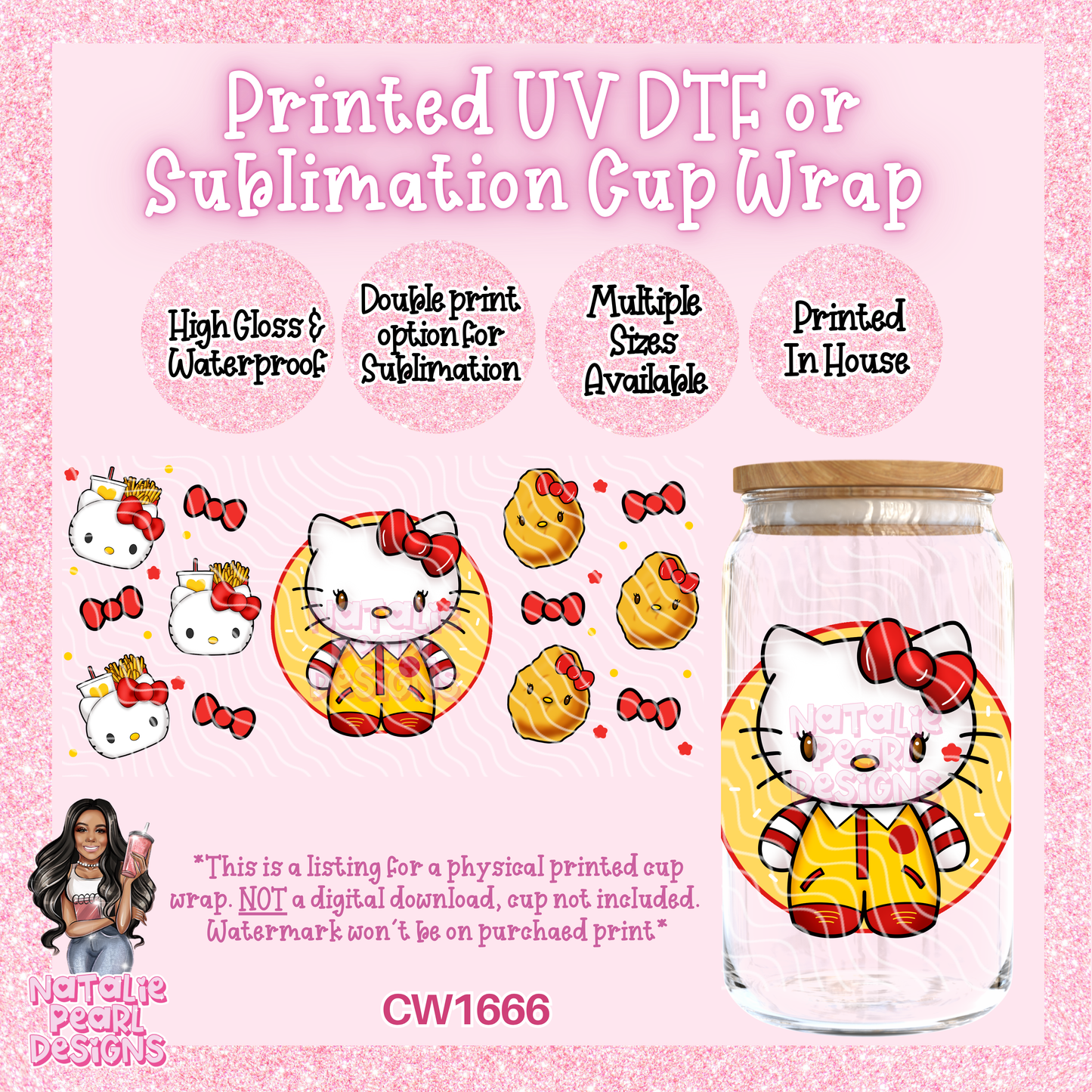 CW1666 UV DTF/SUB Cup Wraps