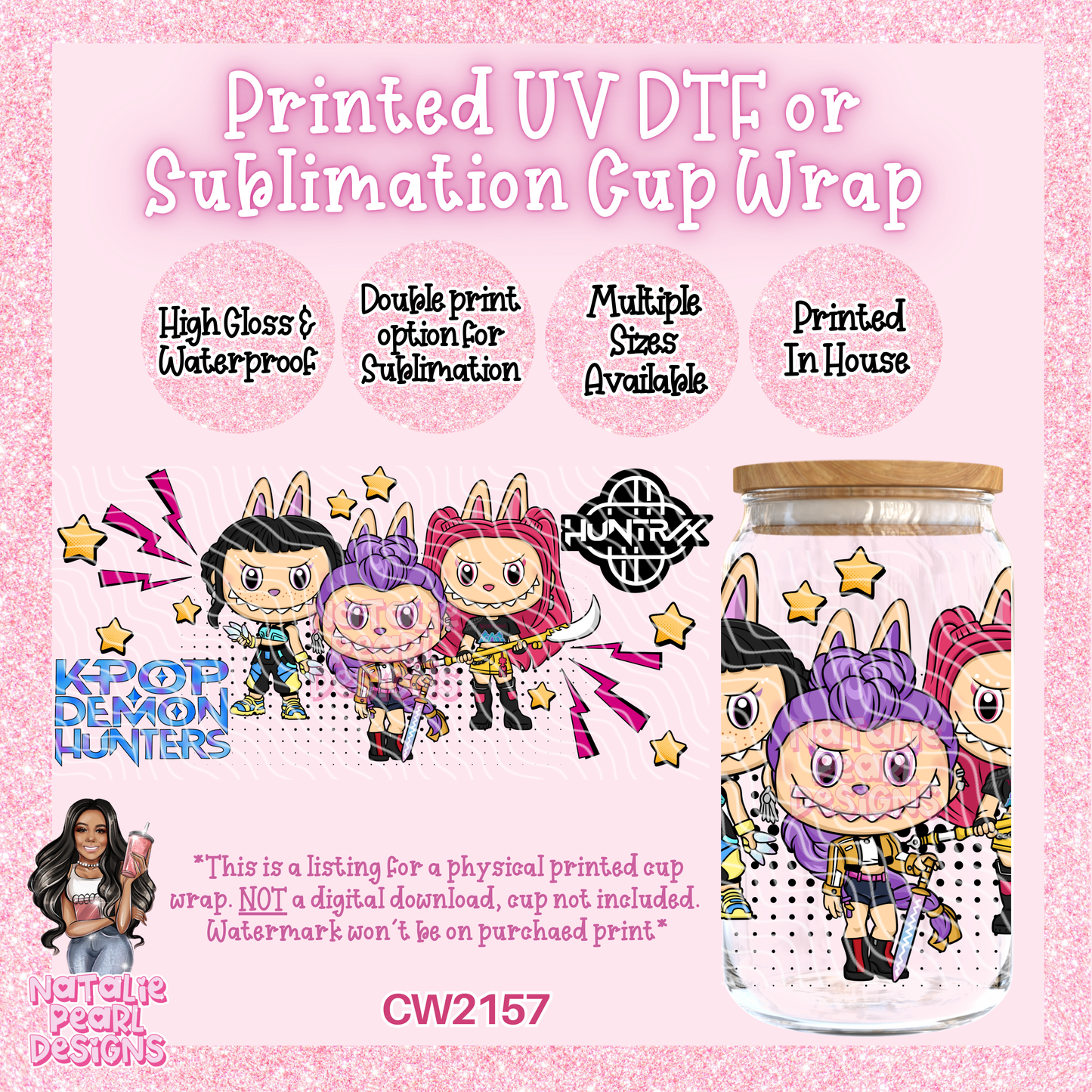 CW2157 UV DTF/SUB Cup Wraps