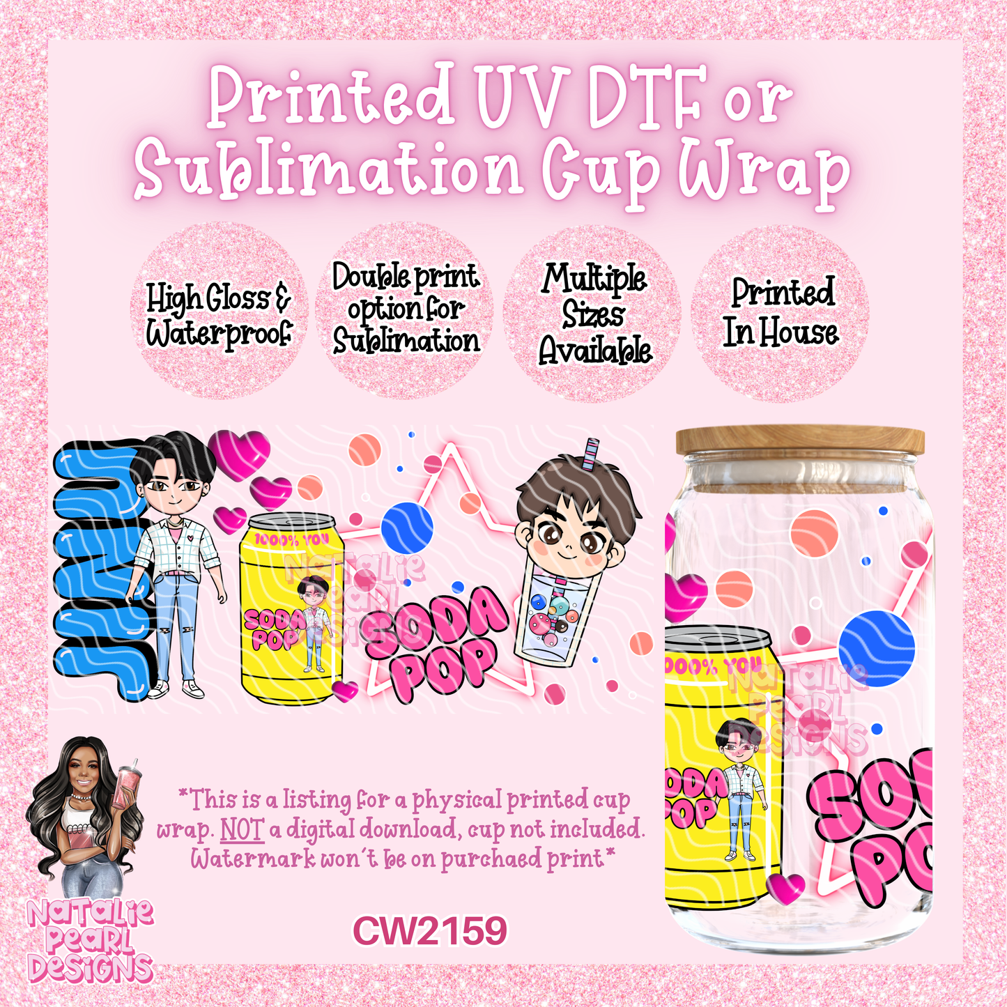 CW2159 UV DTF/SUB Cup Wraps