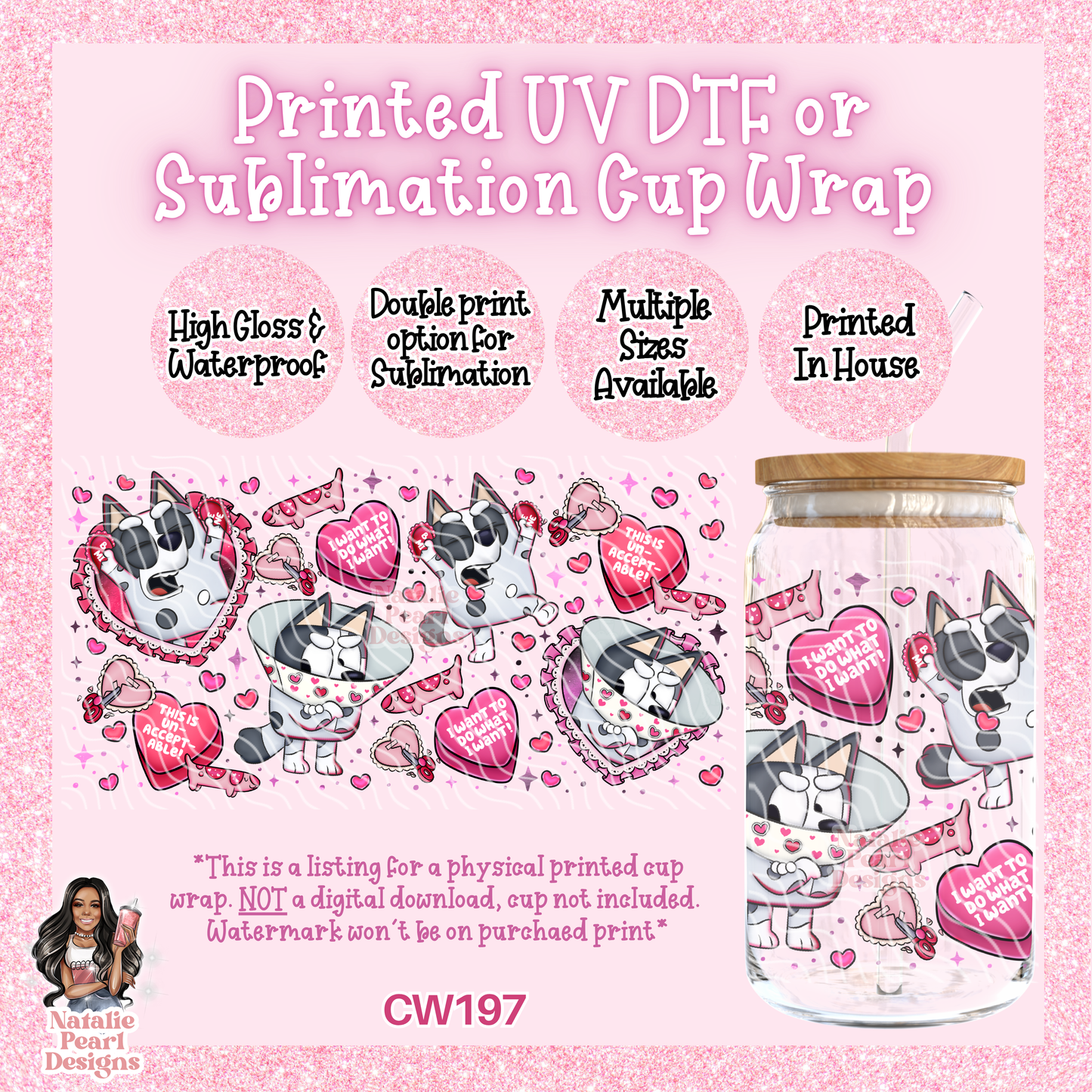 CW197 UV DTF/SUB Cup Wrap