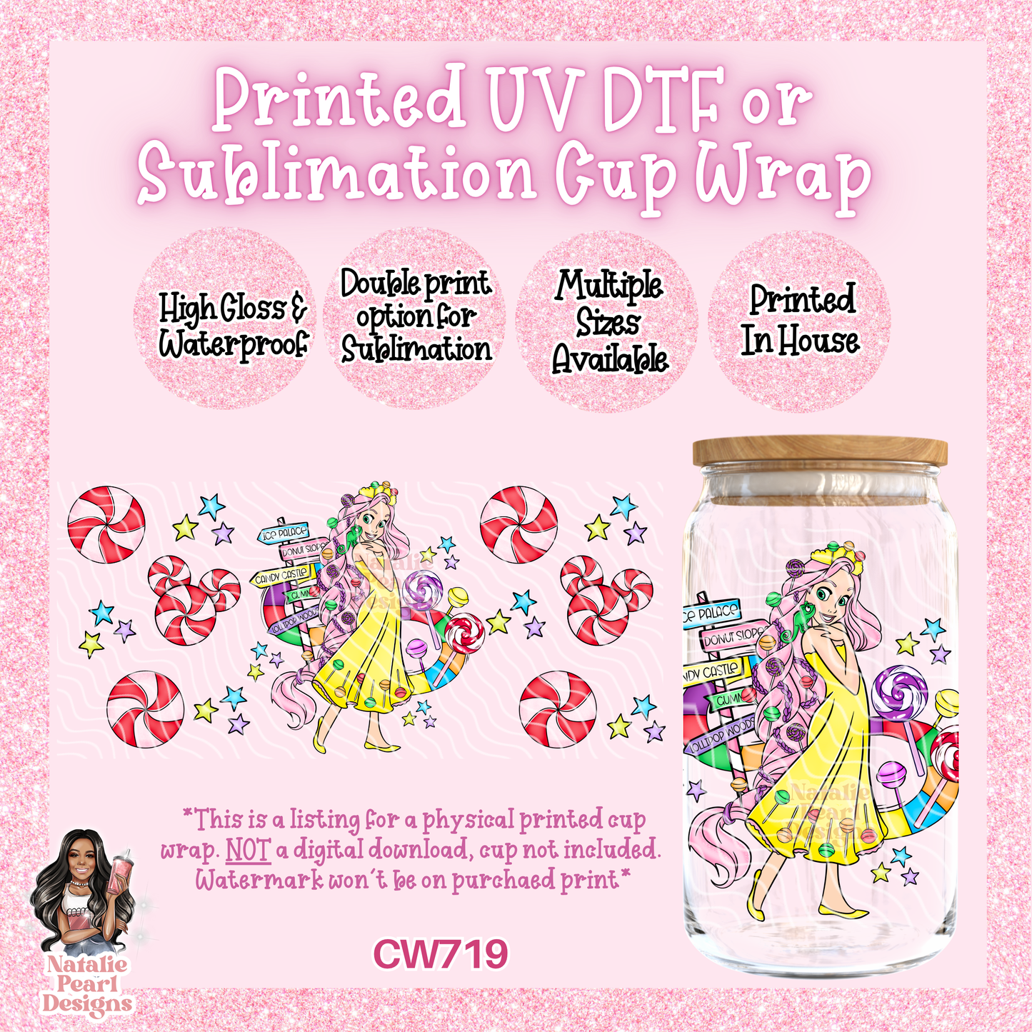 CW719 UV DTF/SUB Cup Wrap