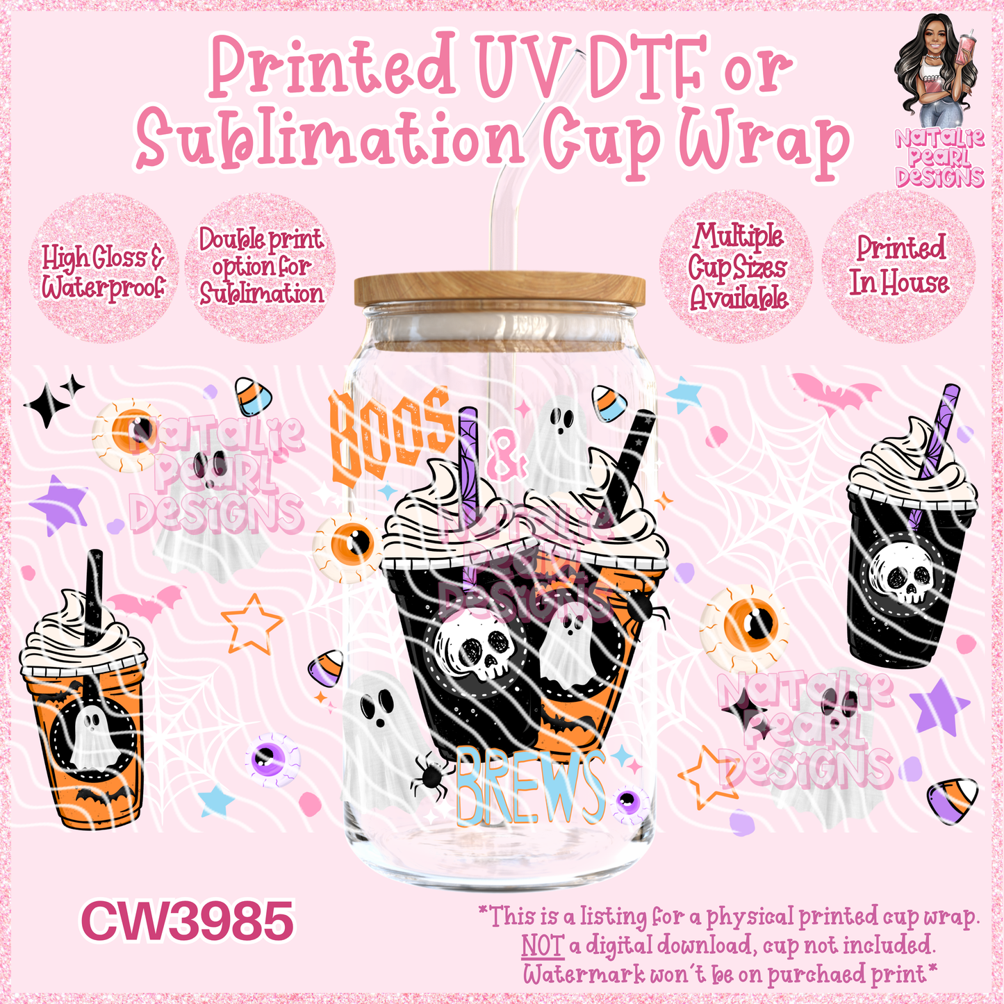 CW3985 UV DTF/SUB Cup Wraps