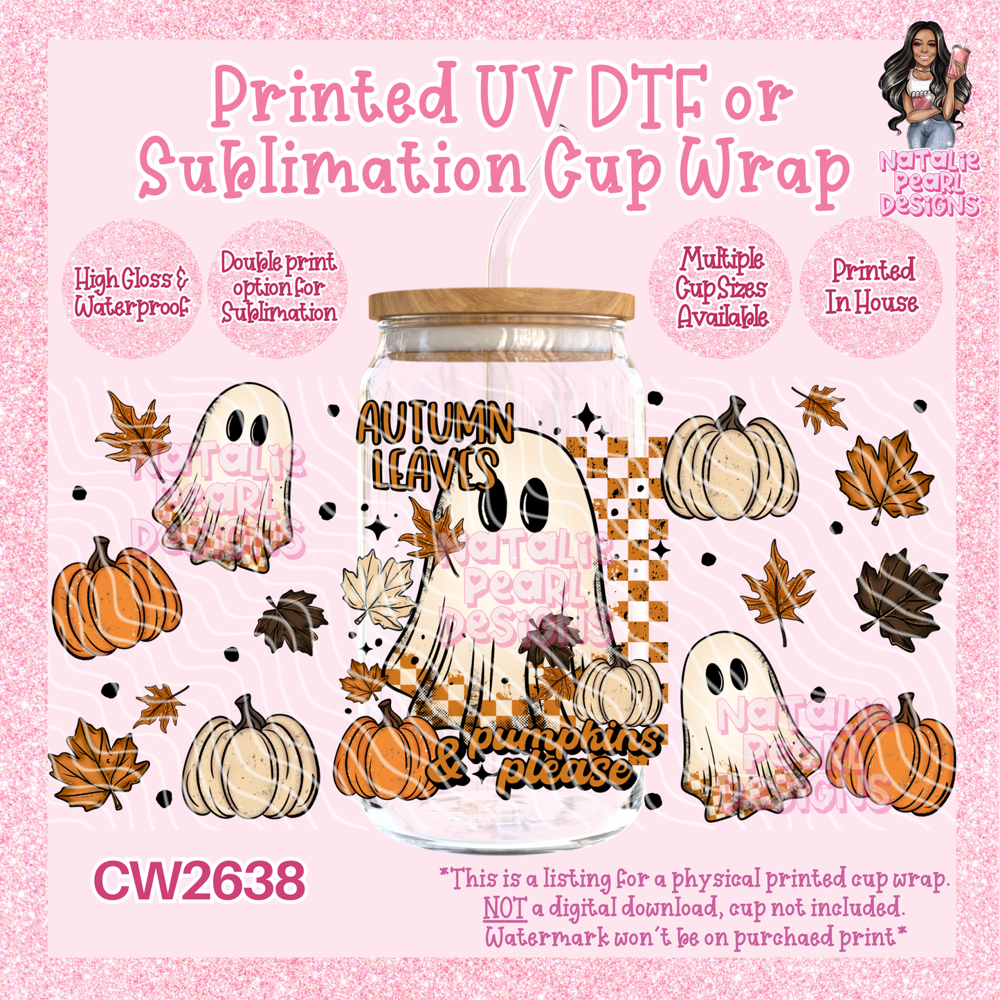 CW2638 UV DTF/SUB Cup Wraps