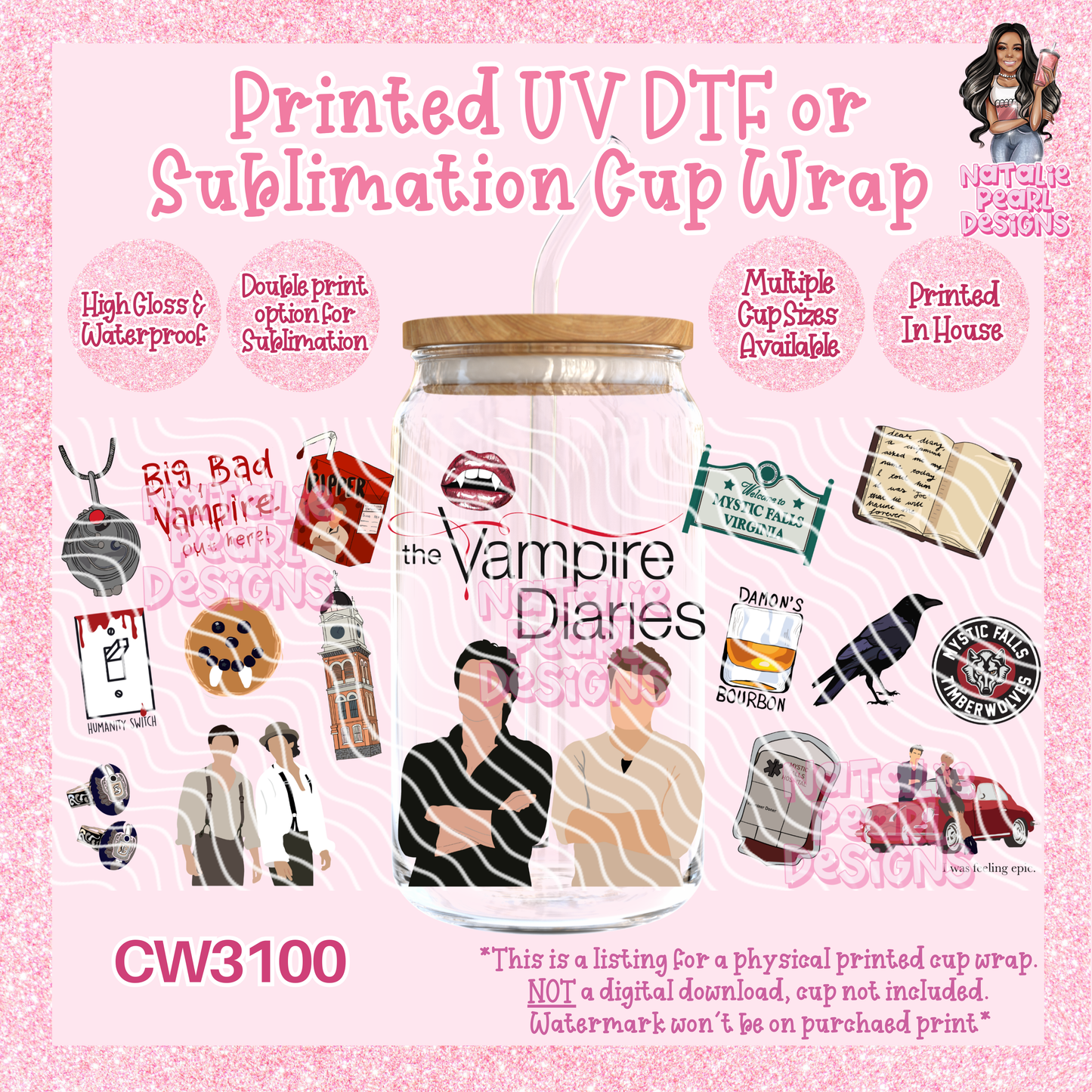 CW3100 UV DTF/SUB Cup Wraps