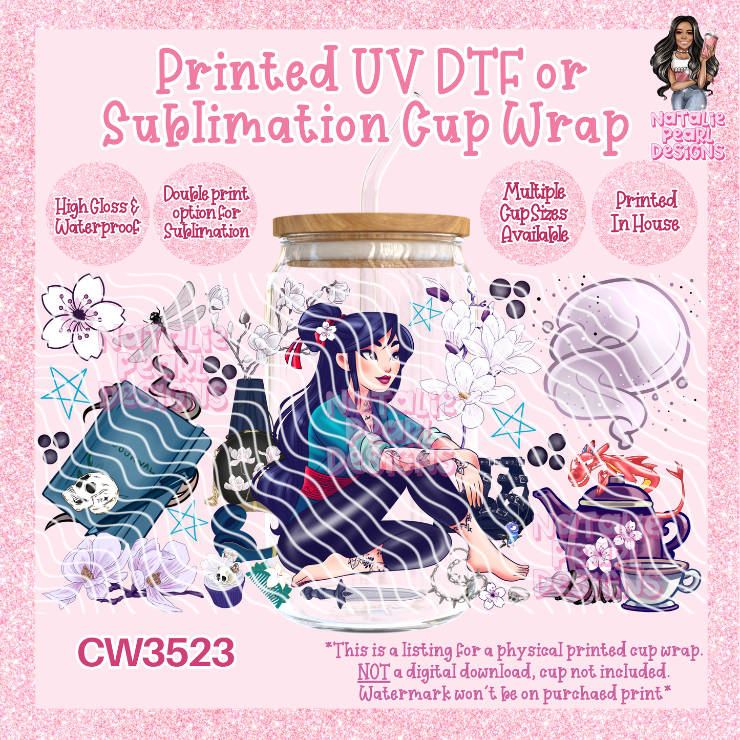 CW3523 UV DTF/SUB Cup Wraps