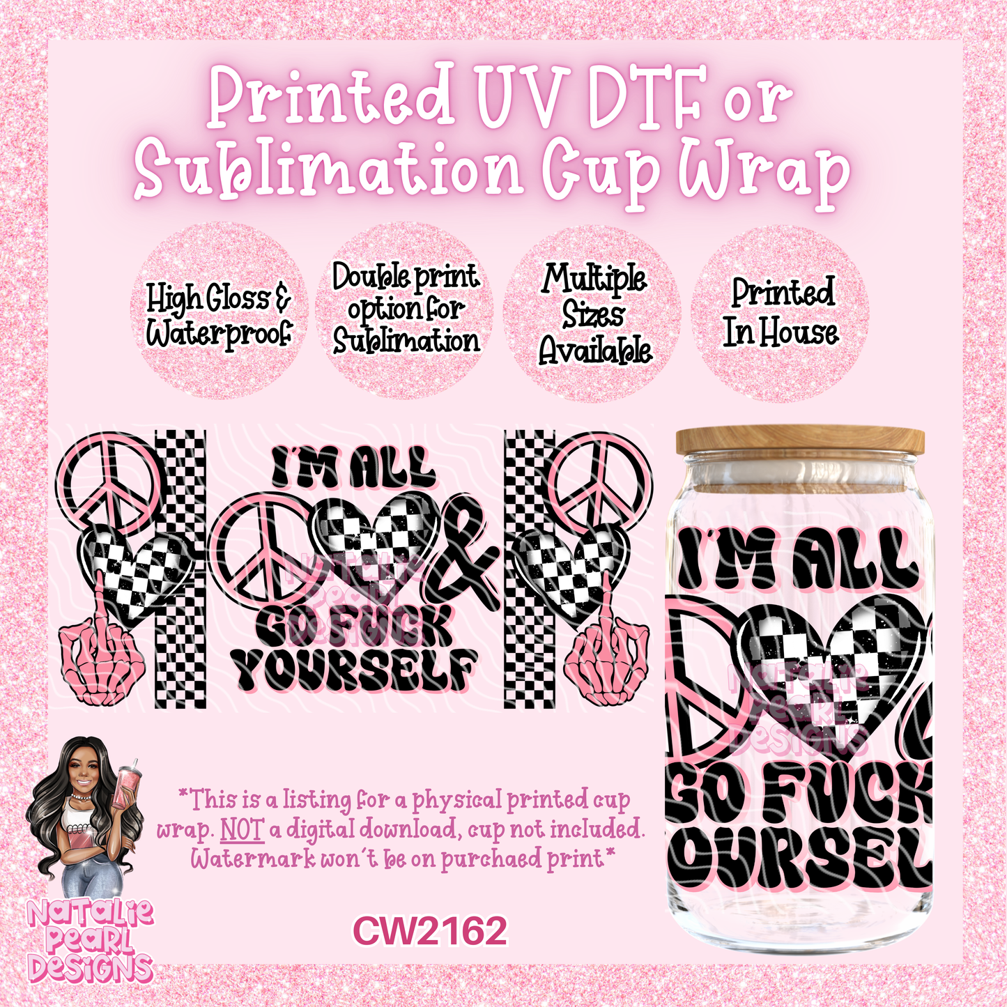 CW2162 UV DTF/SUB Cup Wraps