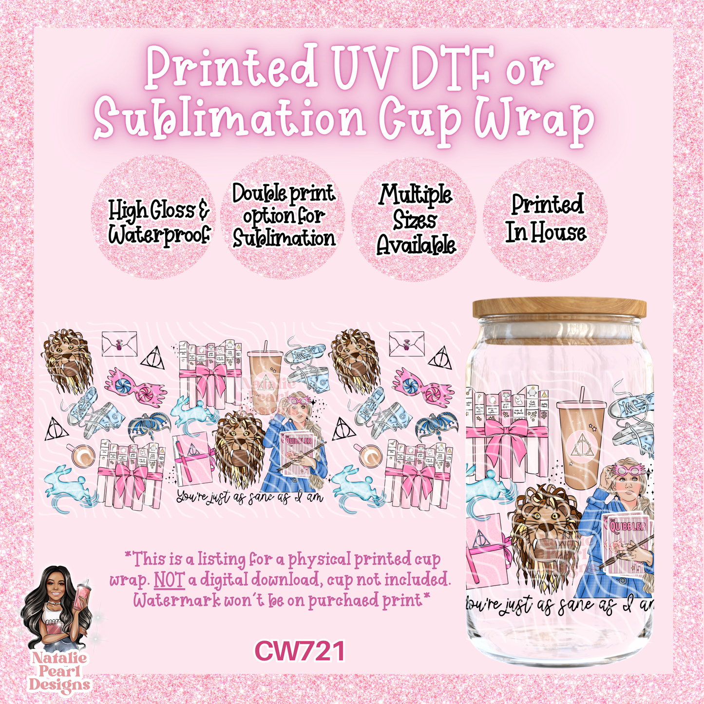 CW721 UV DTF/SUB Cup Wrap