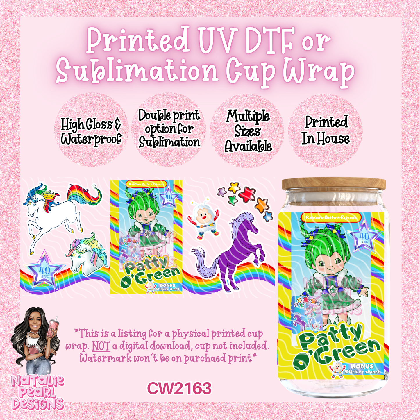 CW2163 UV DTF/SUB Cup Wraps