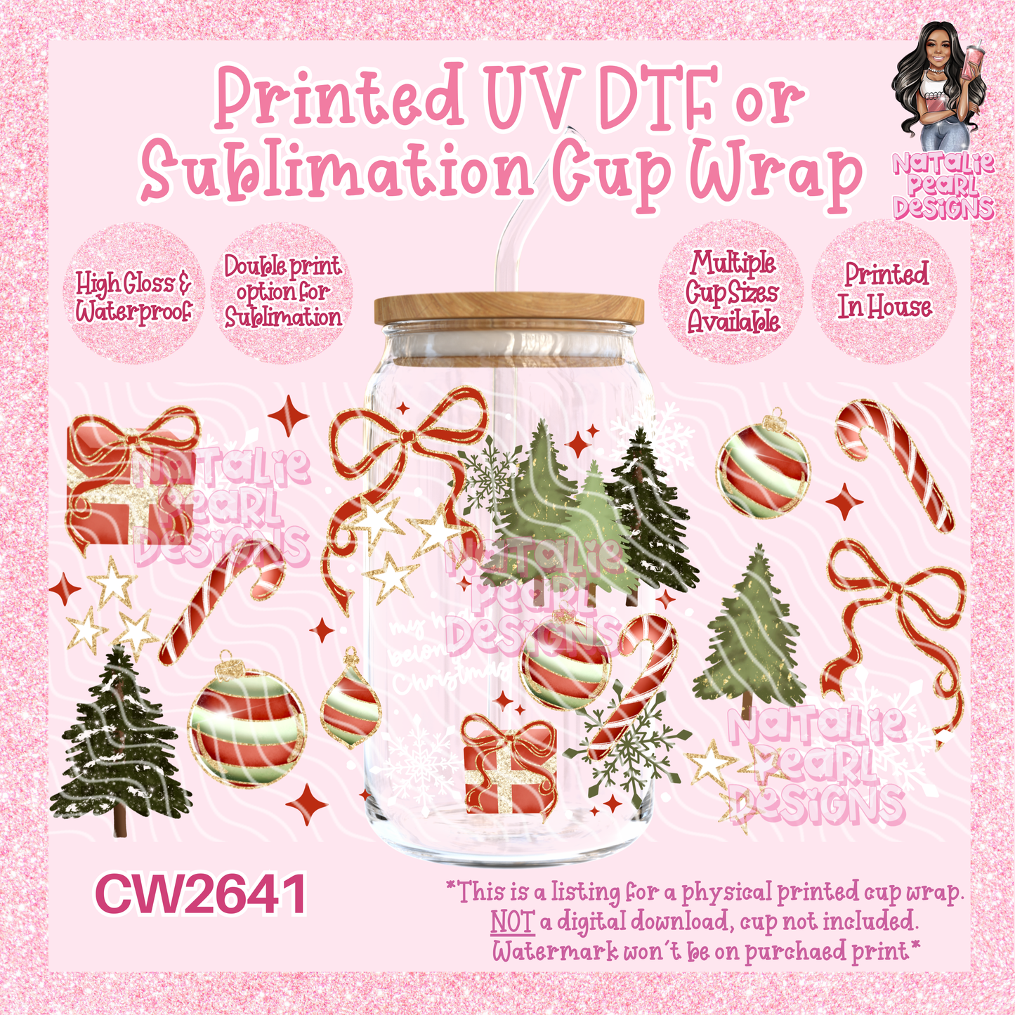 CW2641 UV DTF/SUB Cup Wraps