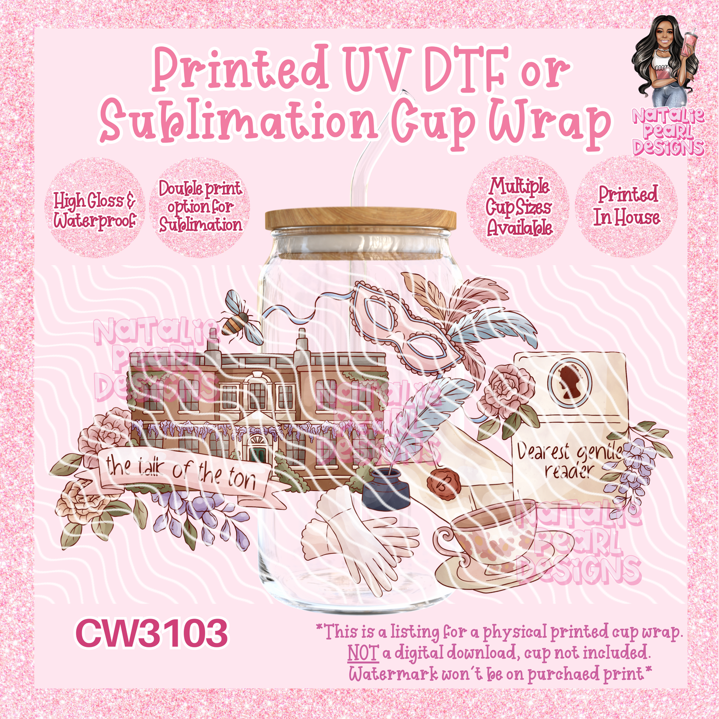 CW3103 UV DTF/SUB Cup Wraps