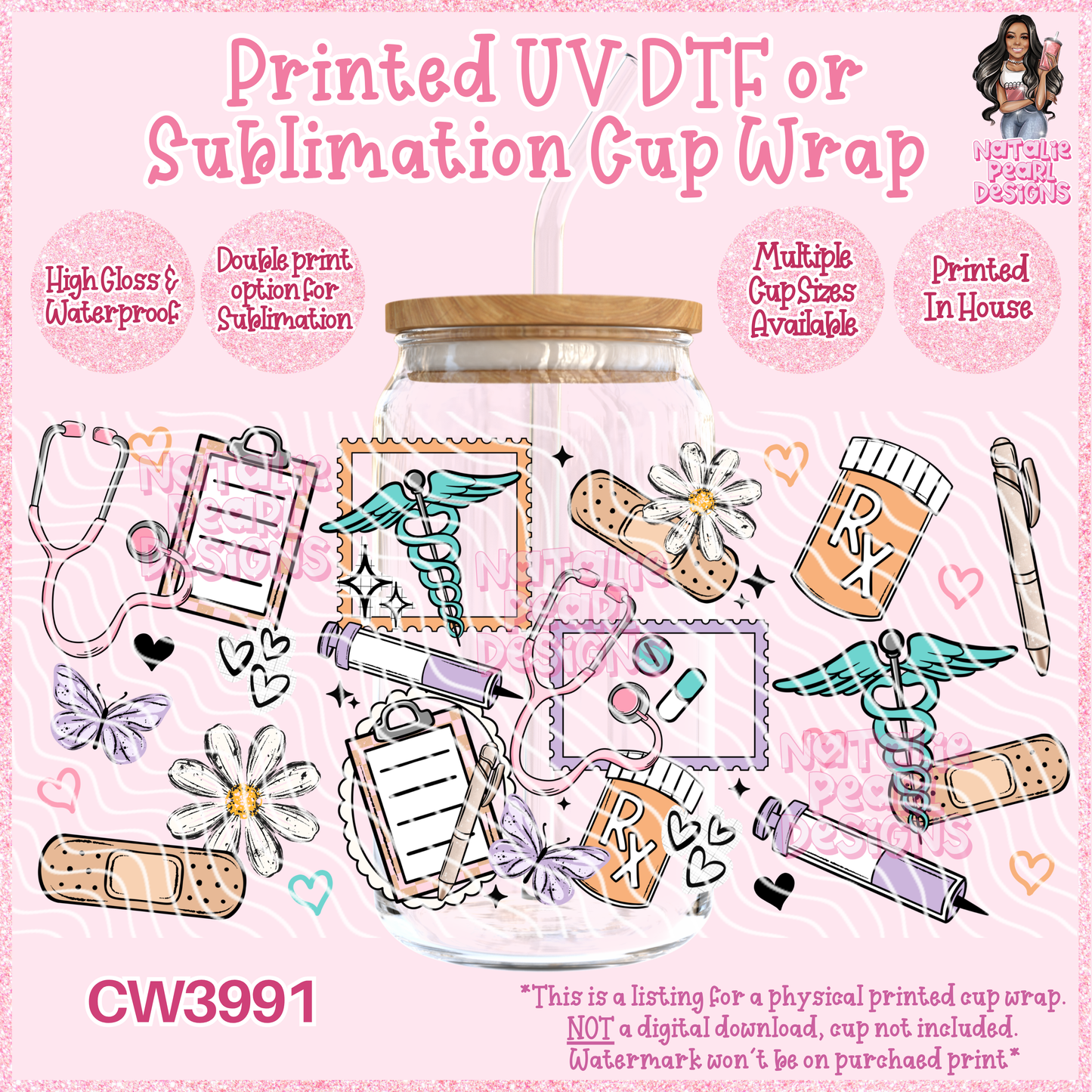 CW3991 UV DTF/SUB Cup Wraps