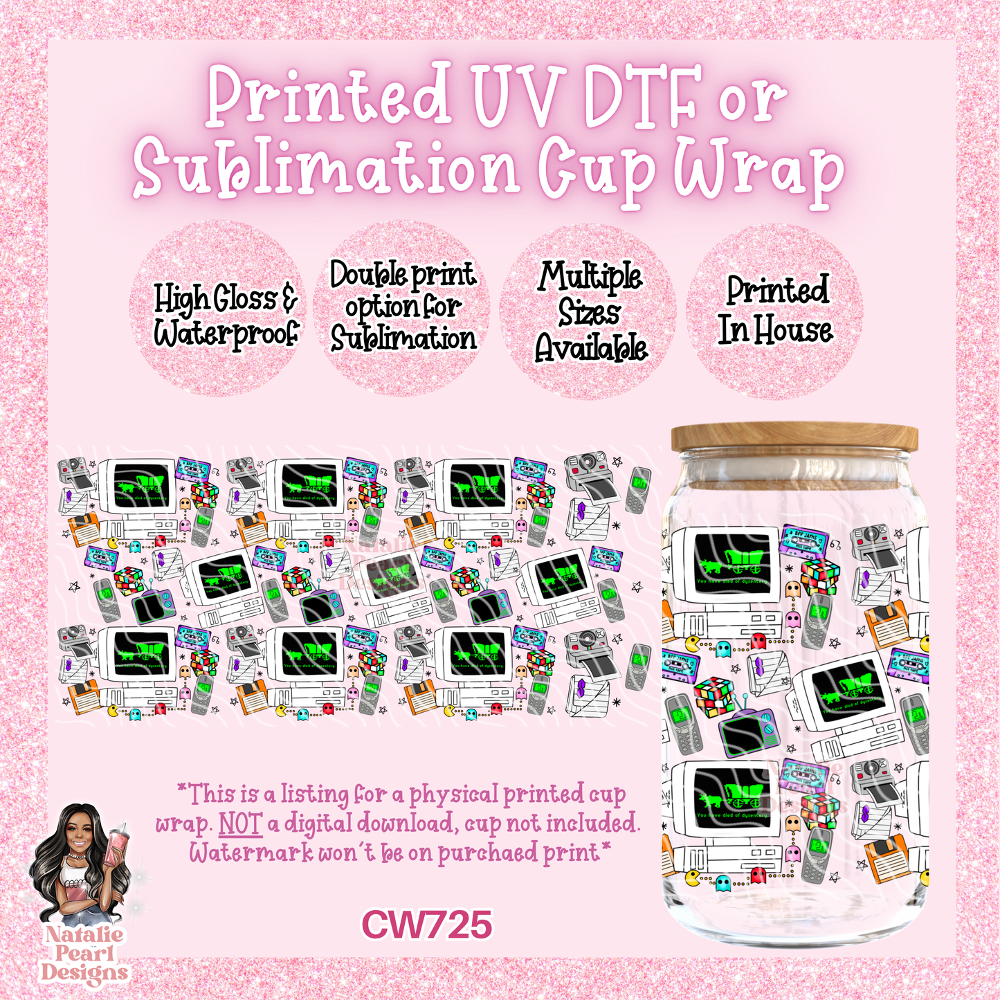 CW725 UV DTF/SUB Cup Wrap