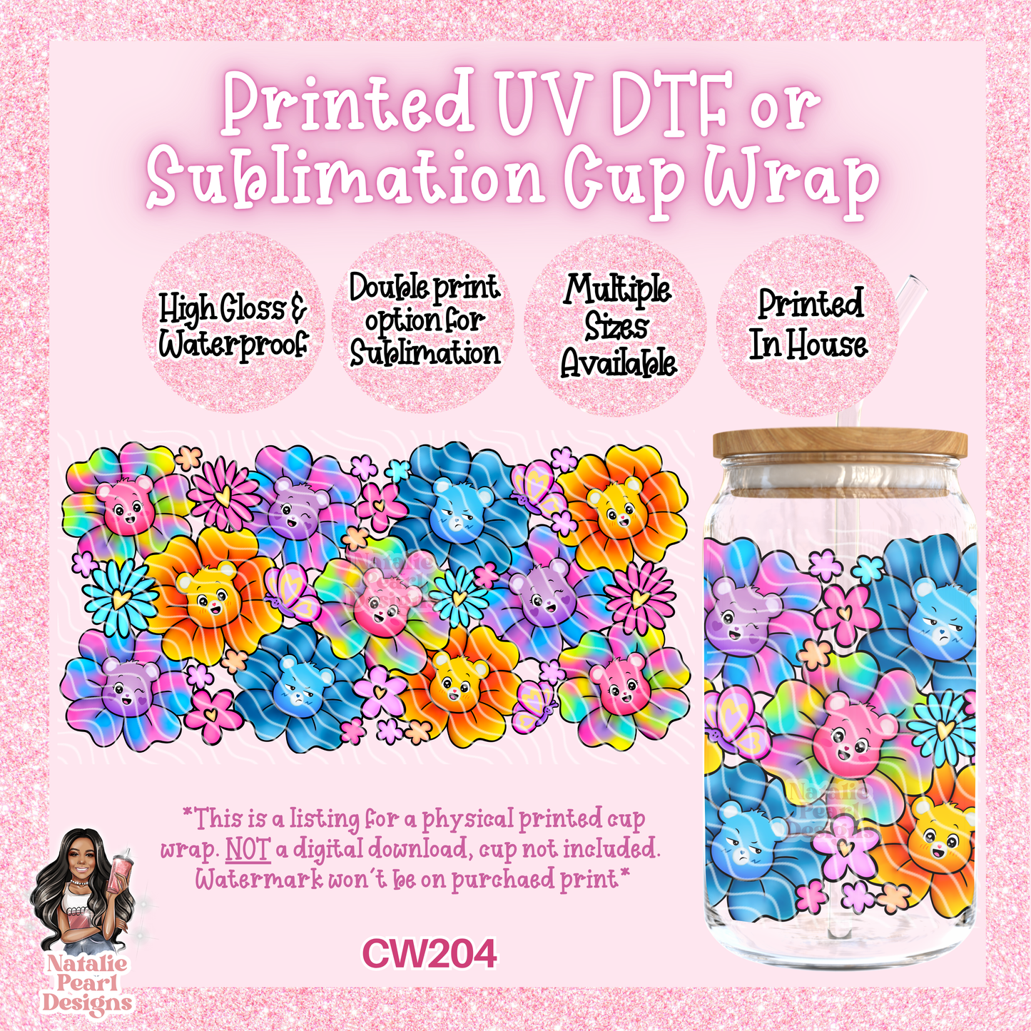 CW204 UV DTF/SUB Cup Wrap