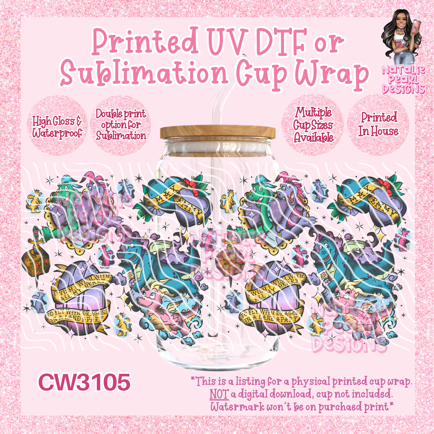 CW3105 UV DTF/SUB Cup Wraps