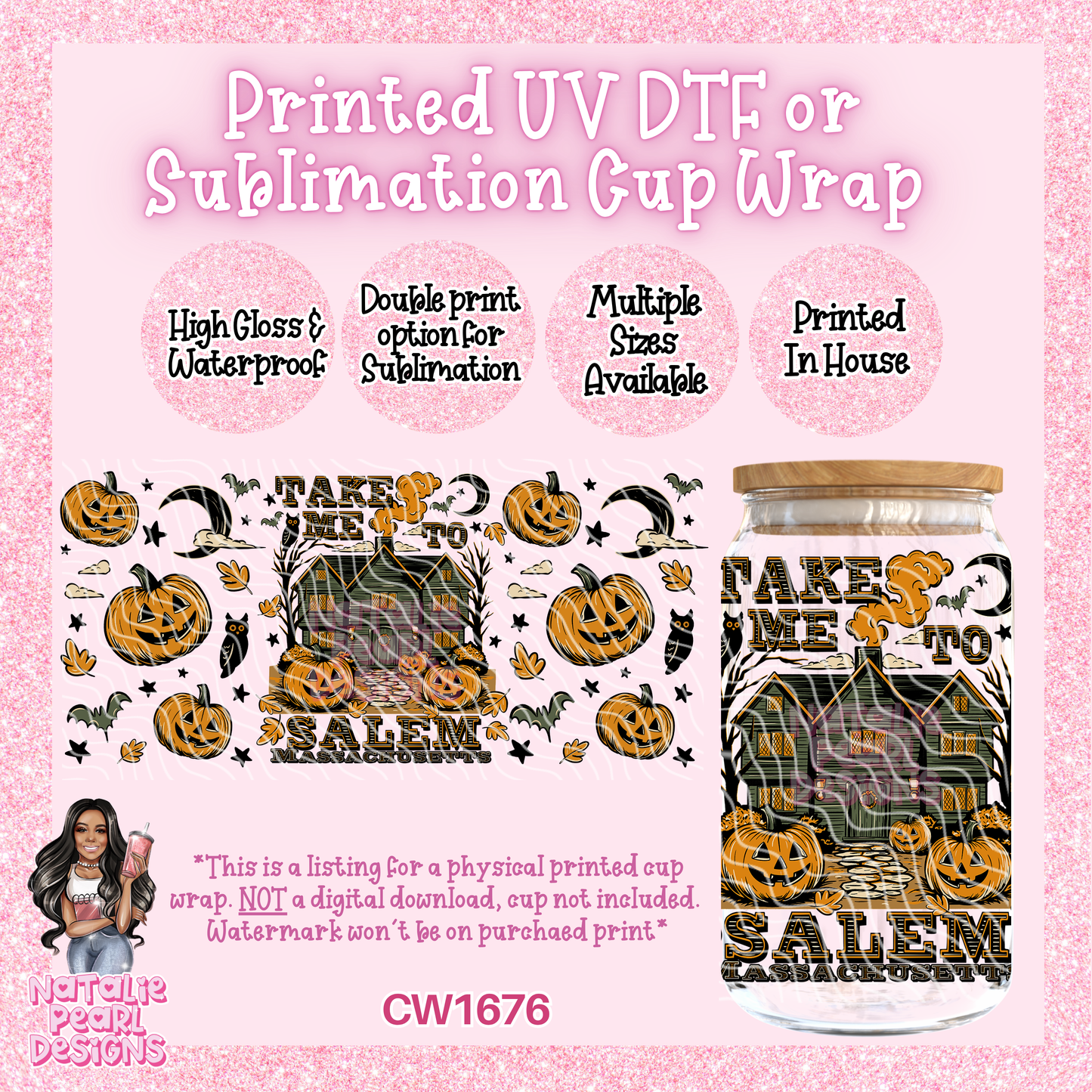 CW1676 UV DTF/SUB Cup Wraps