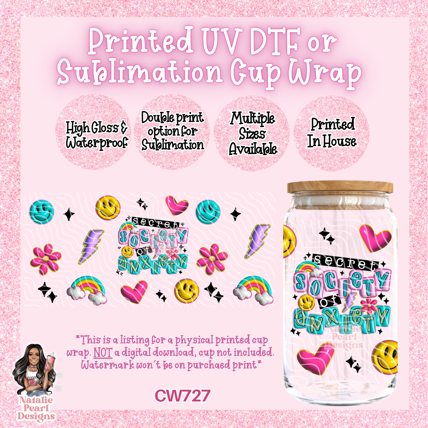 CW727 UV DTF/SUB Cup Wrap