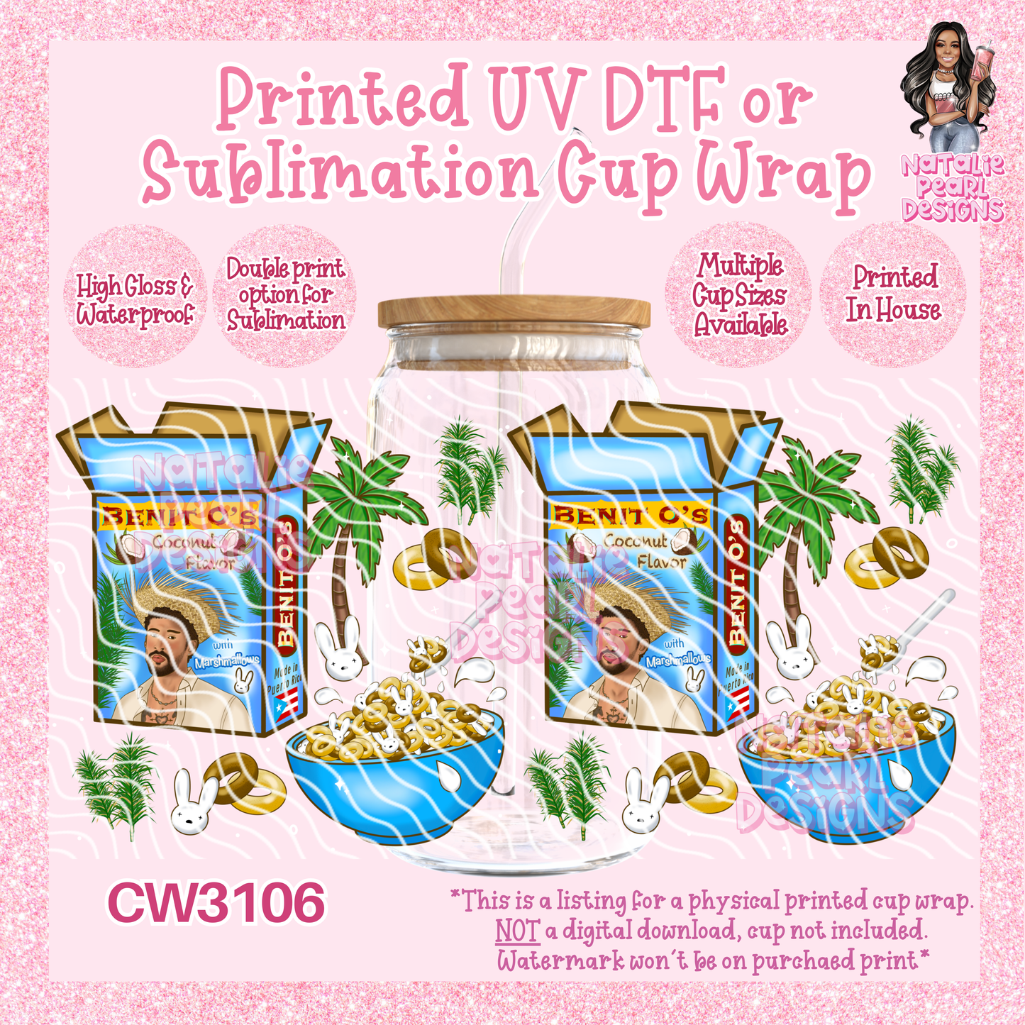 CW3106 UV DTF/SUB Cup Wraps