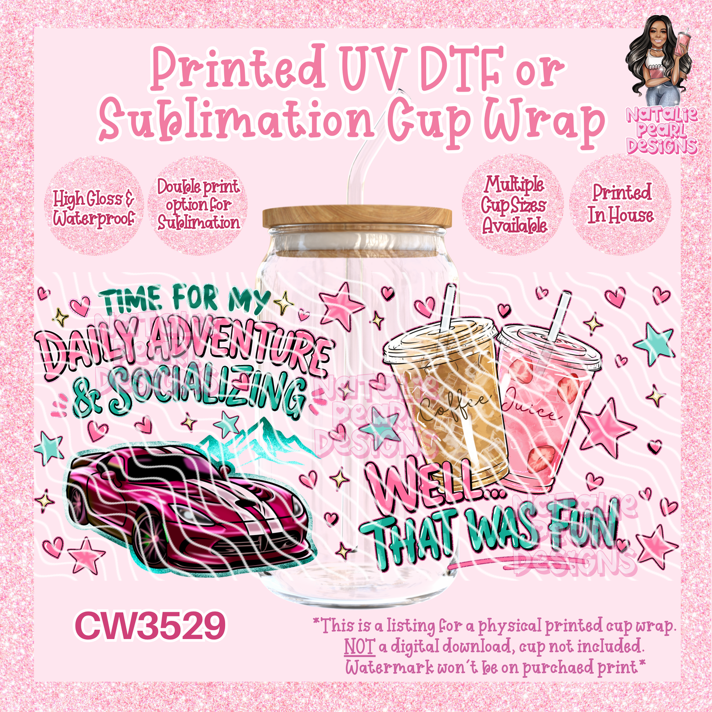 CW3529 UV DTF/SUB Cup Wraps