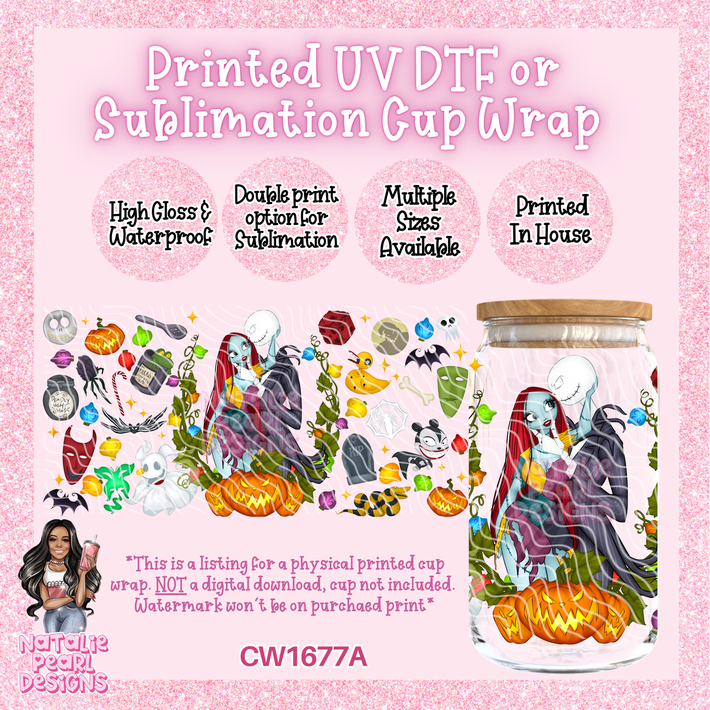 CW1677A UV DTF/SUB Cup Wraps