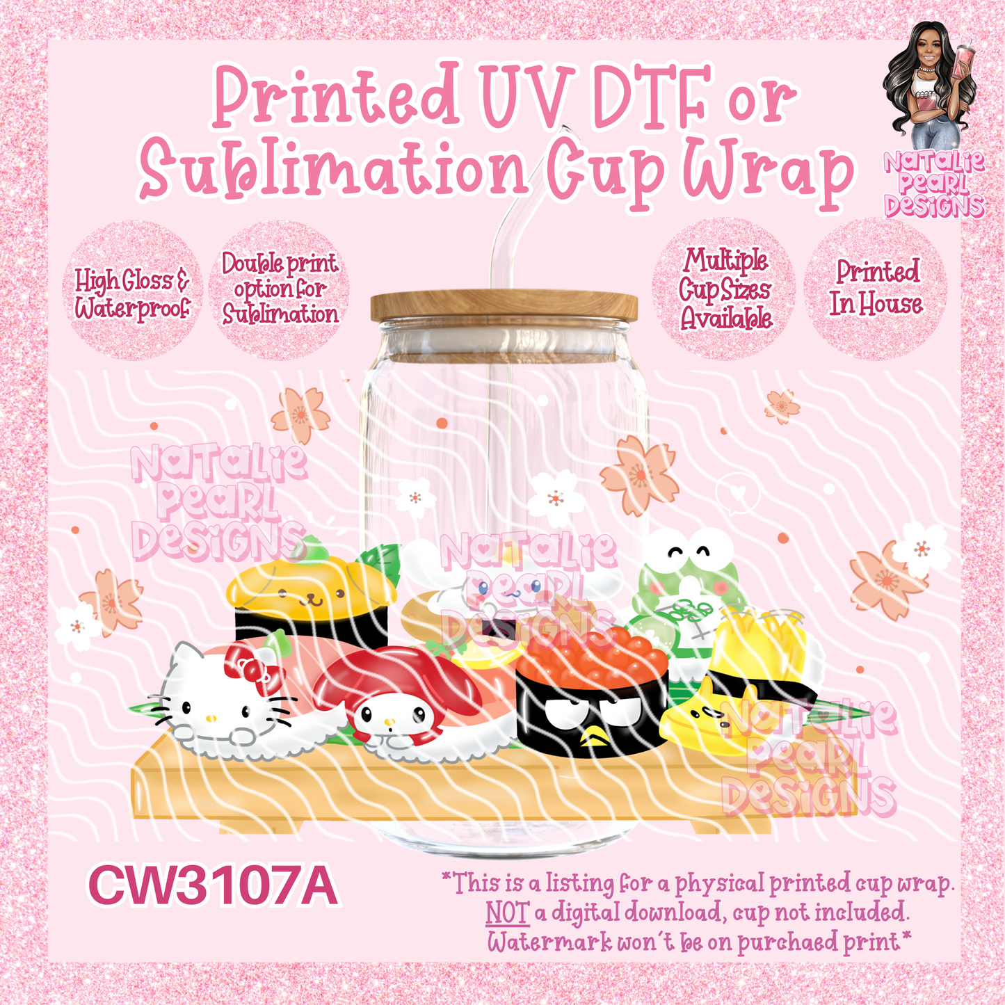 CW3107A UV DTF/SUB Cup Wraps