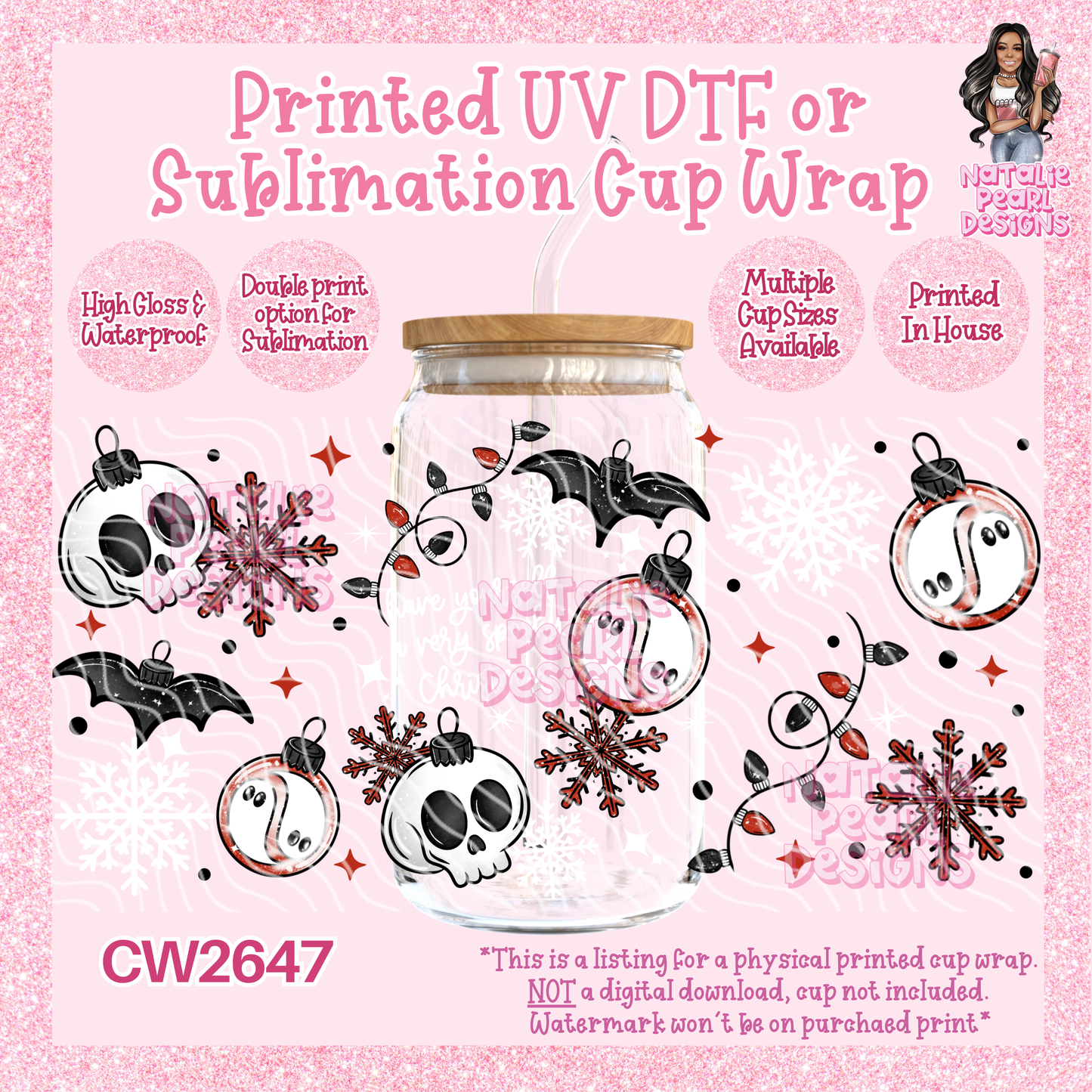CW2647 UV DTF/SUB Cup Wraps