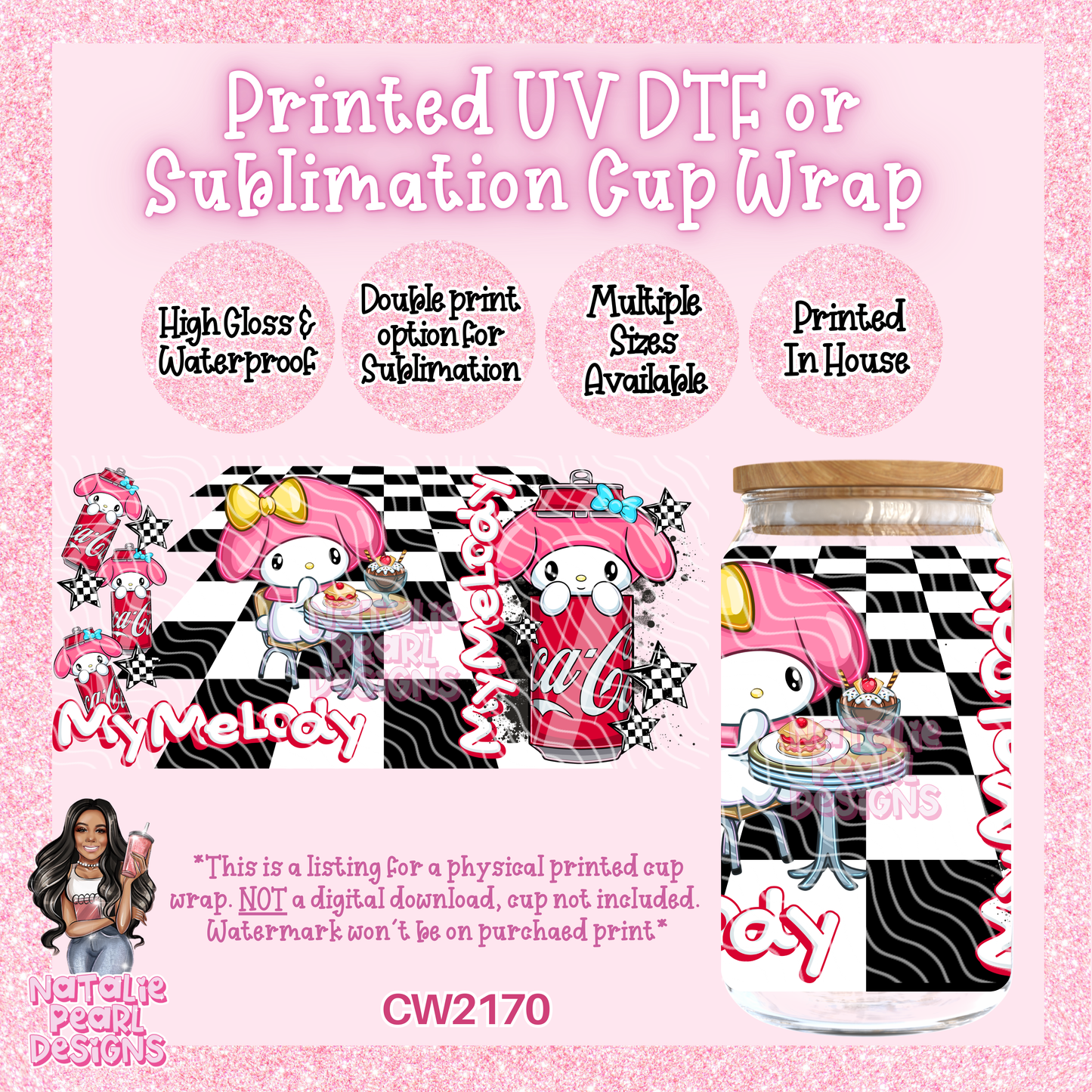 CW2170 UV DTF/SUB Cup Wraps