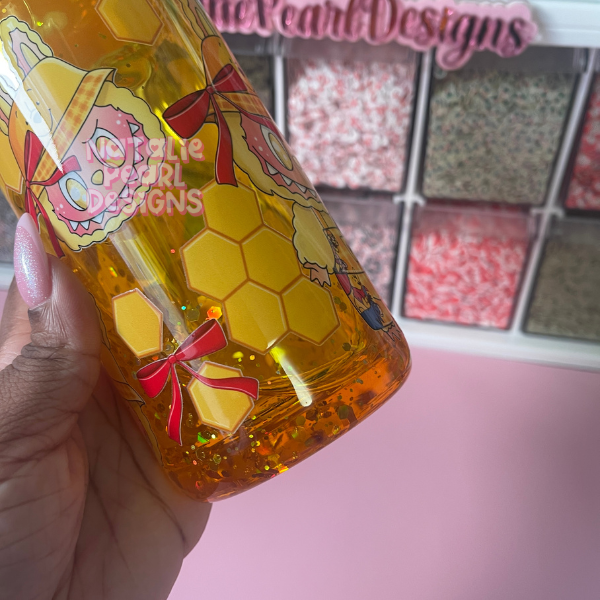 Honey Labubu Snow Globe Tumbler