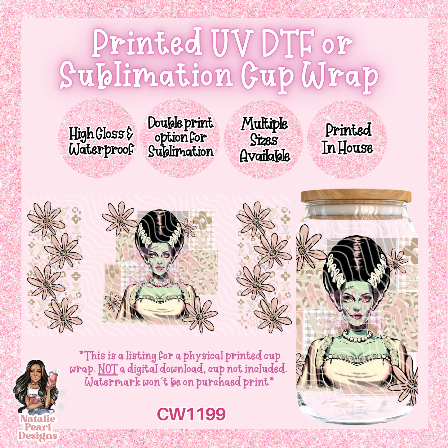CW1199 UV DTF/SUB Cup Wrap