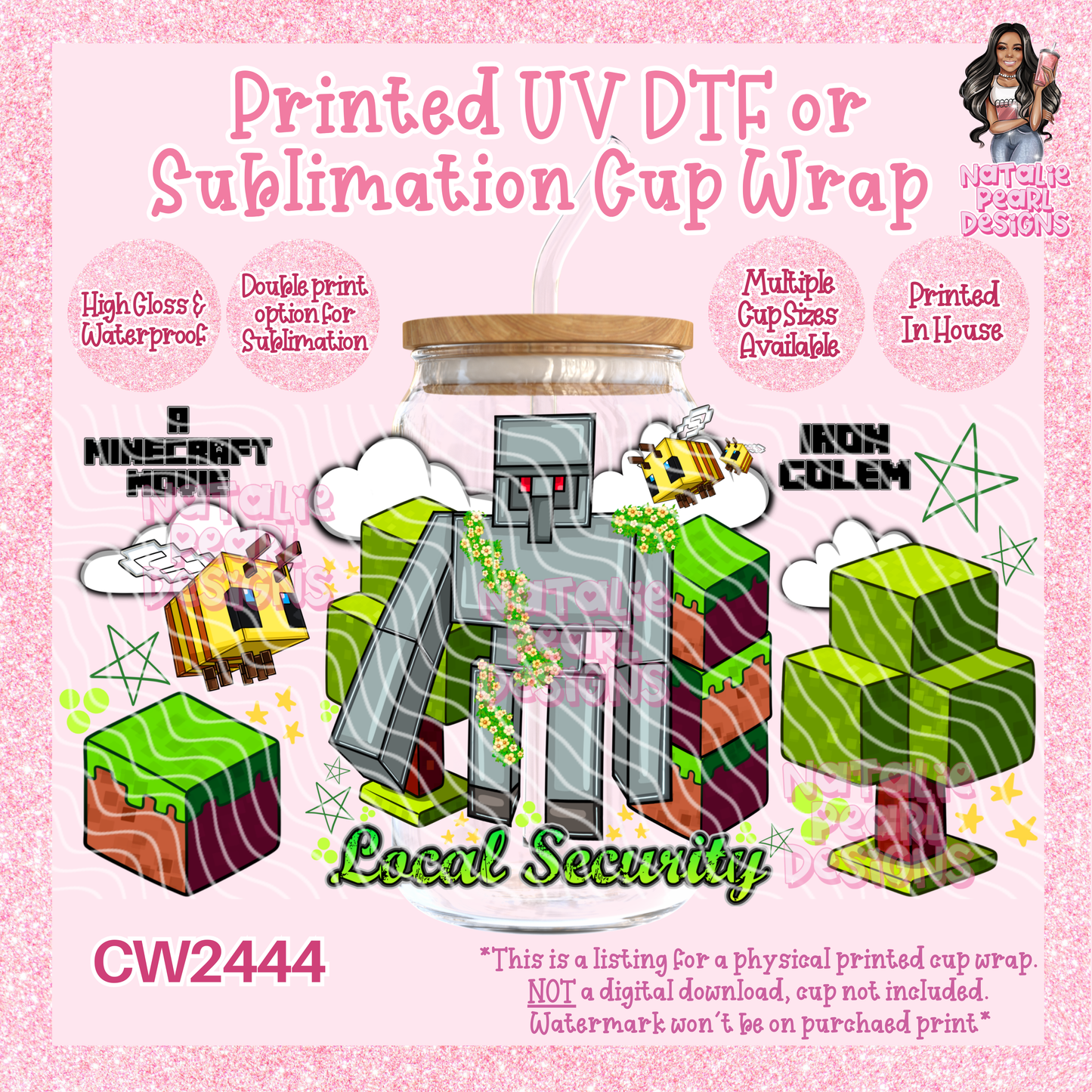 CW2444 UV DTF/SUB Cup Wraps