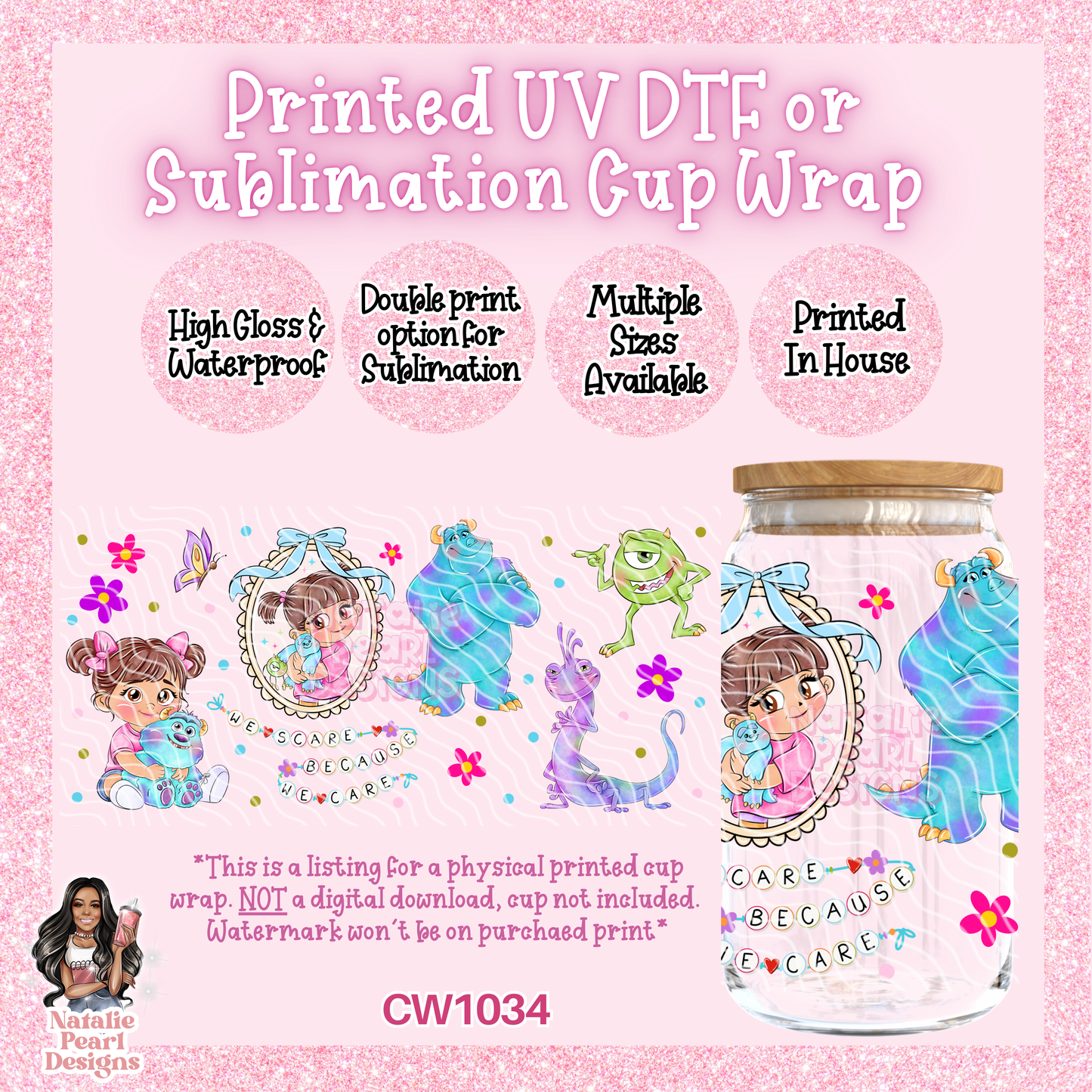 CW1034 UV DTF/SUB Cup Wrap