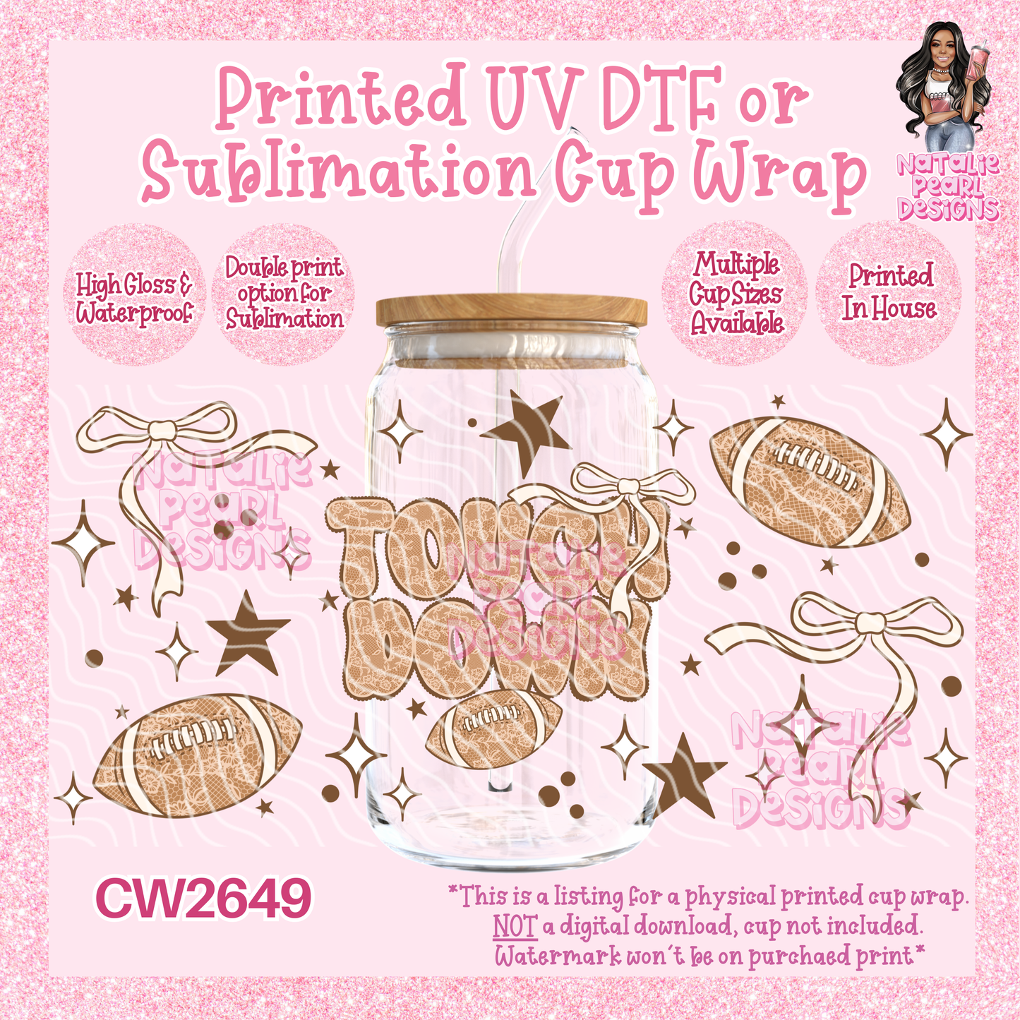 CW2649 UV DTF/SUB Cup Wraps
