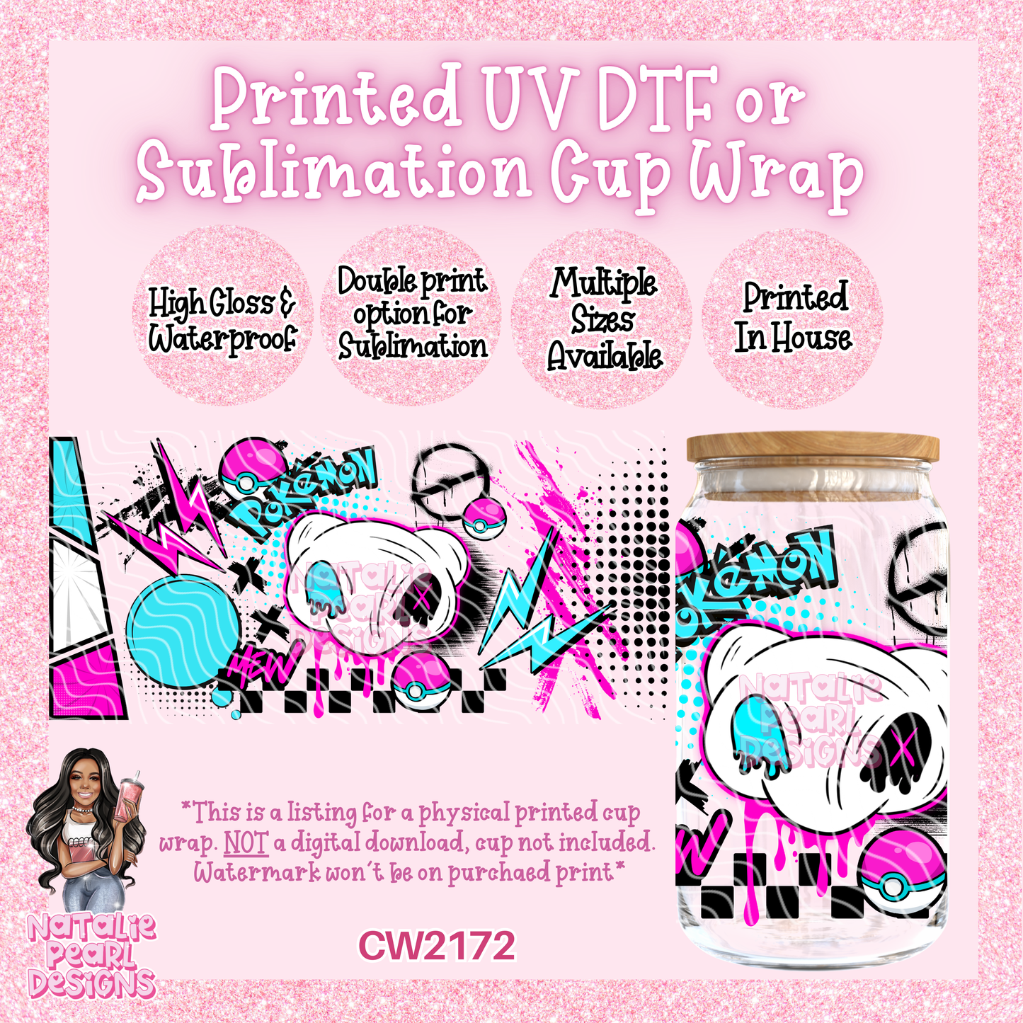 CW2172 UV DTF/SUB Cup Wraps