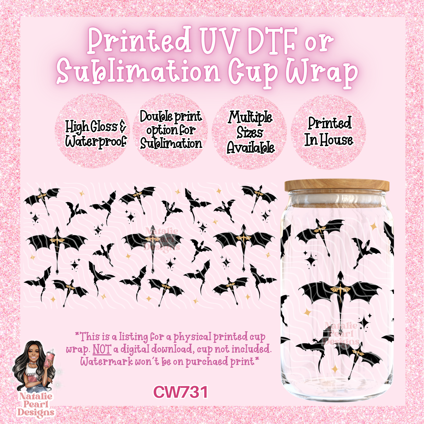 CW731 UV DTF/SUB Cup Wrap