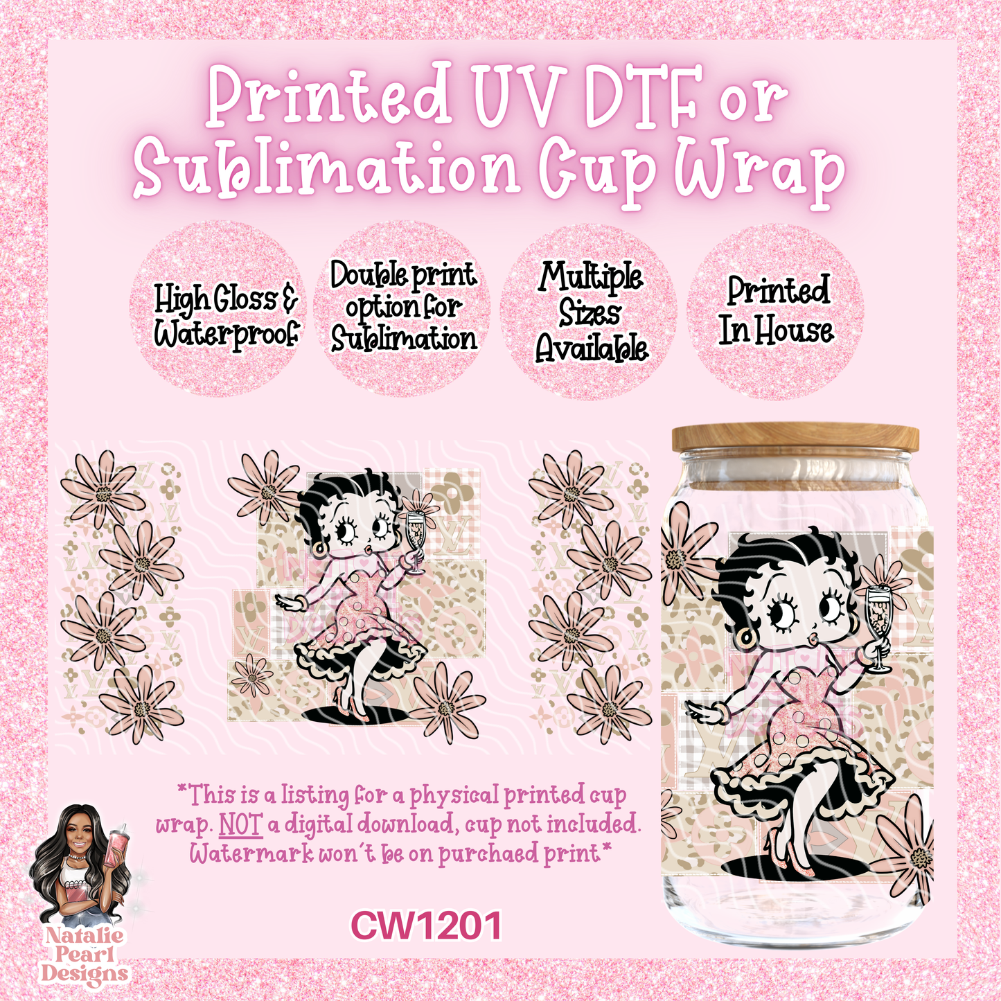 CW1201 UV DTF/SUB Cup Wrap