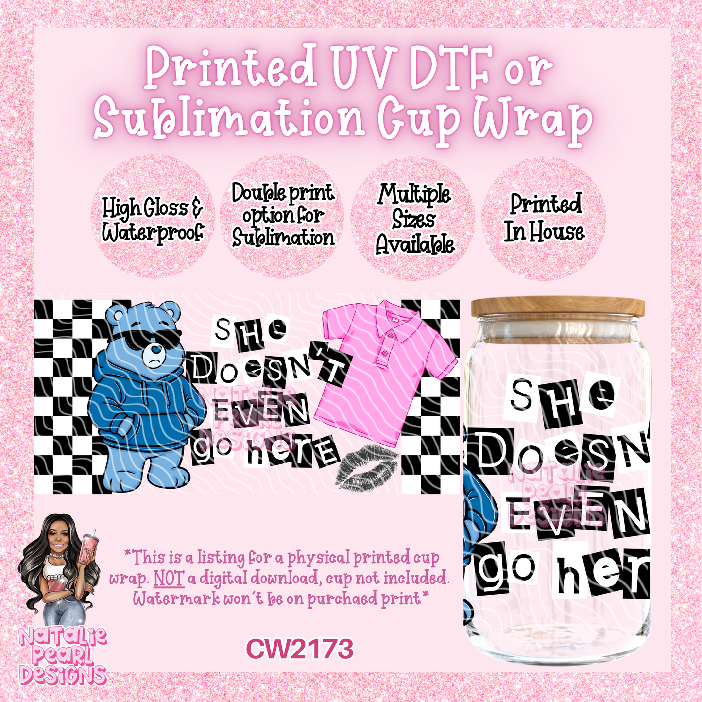 CW2173 UV DTF/SUB Cup Wraps