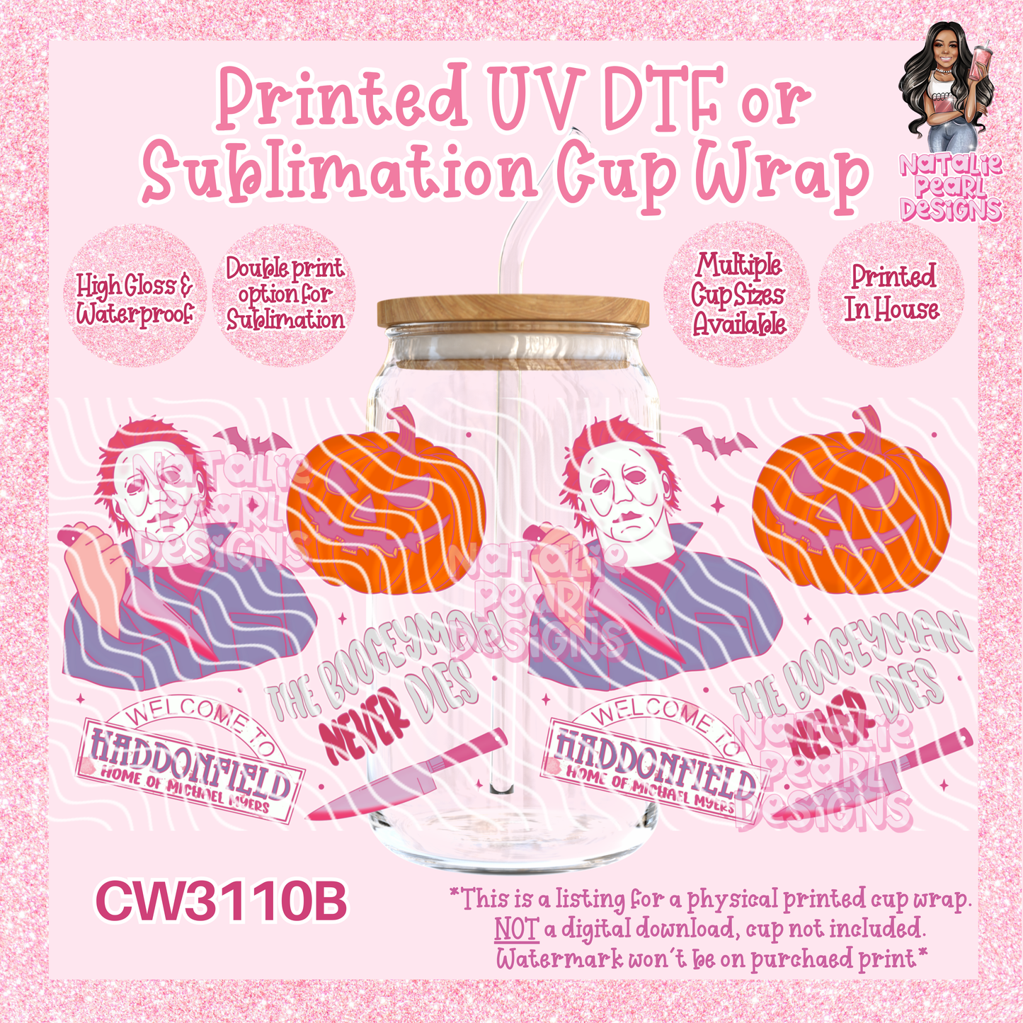 CW3110B UV DTF/SUB Cup Wraps