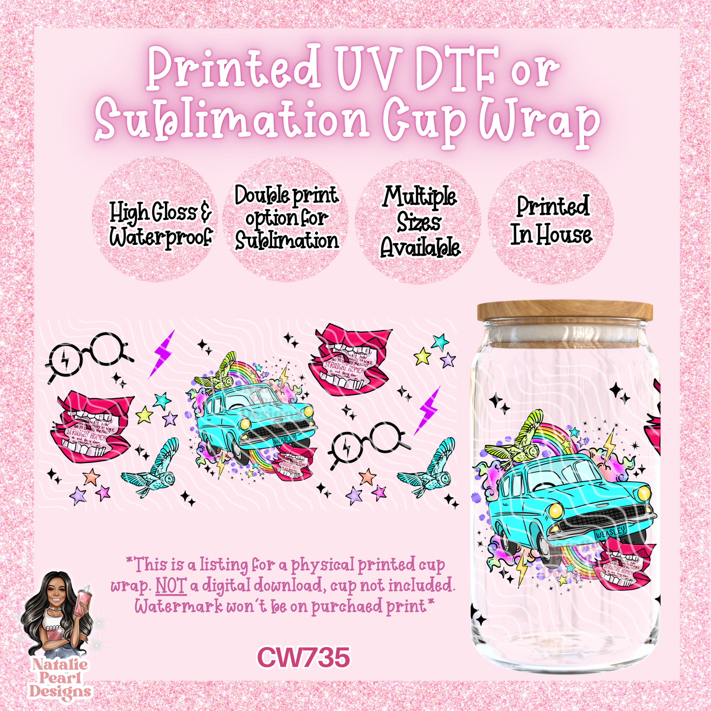 CW735 UV DTF/SUB Cup Wrap